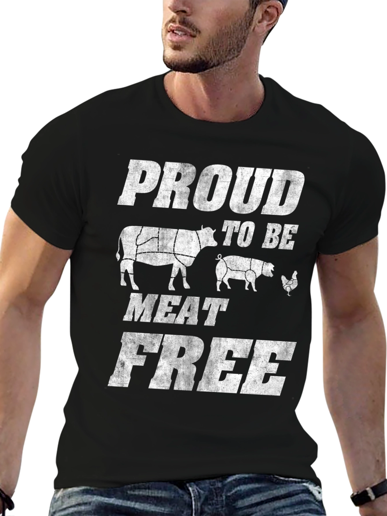 Proud To Be Meat Free Graphic T-Shirt