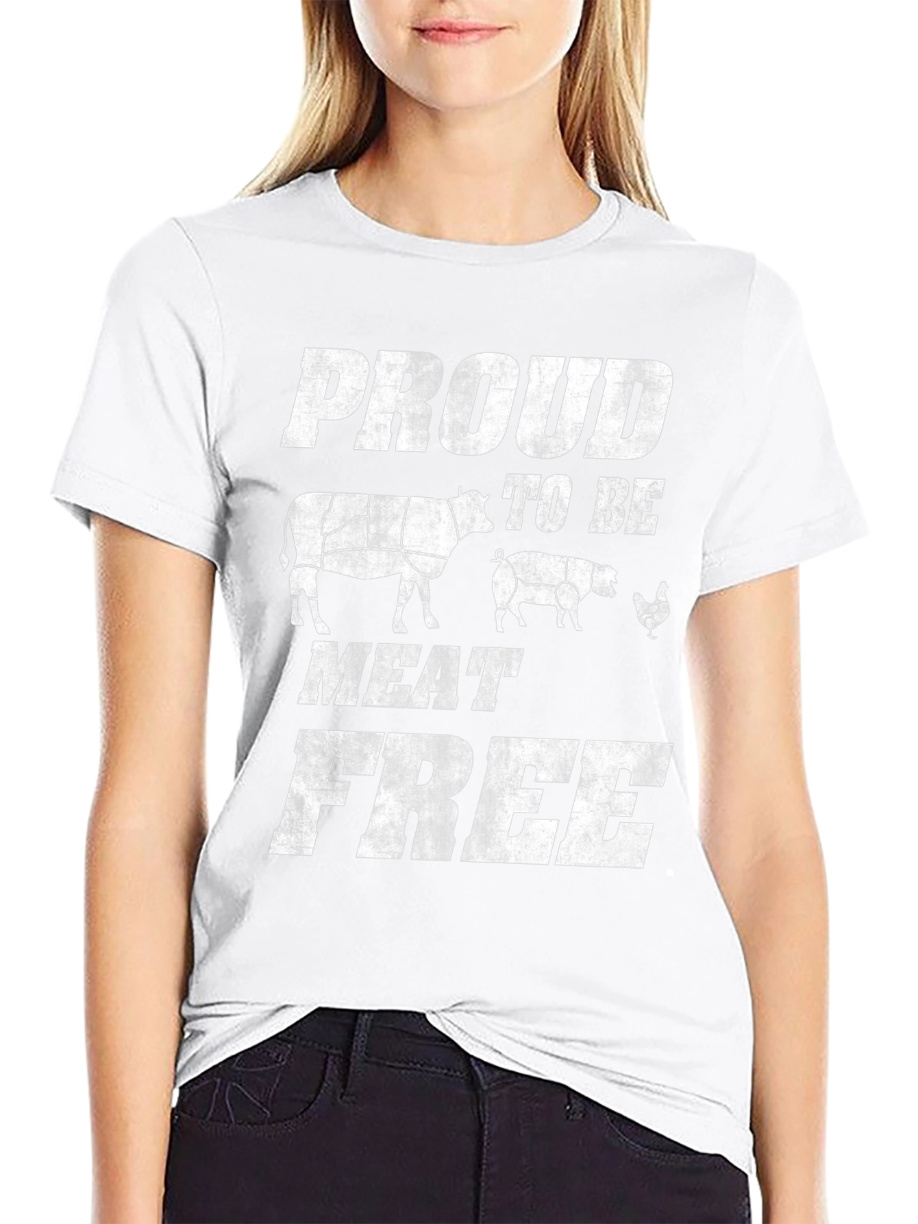Proud To Be Meat Free Graphic T-Shirt