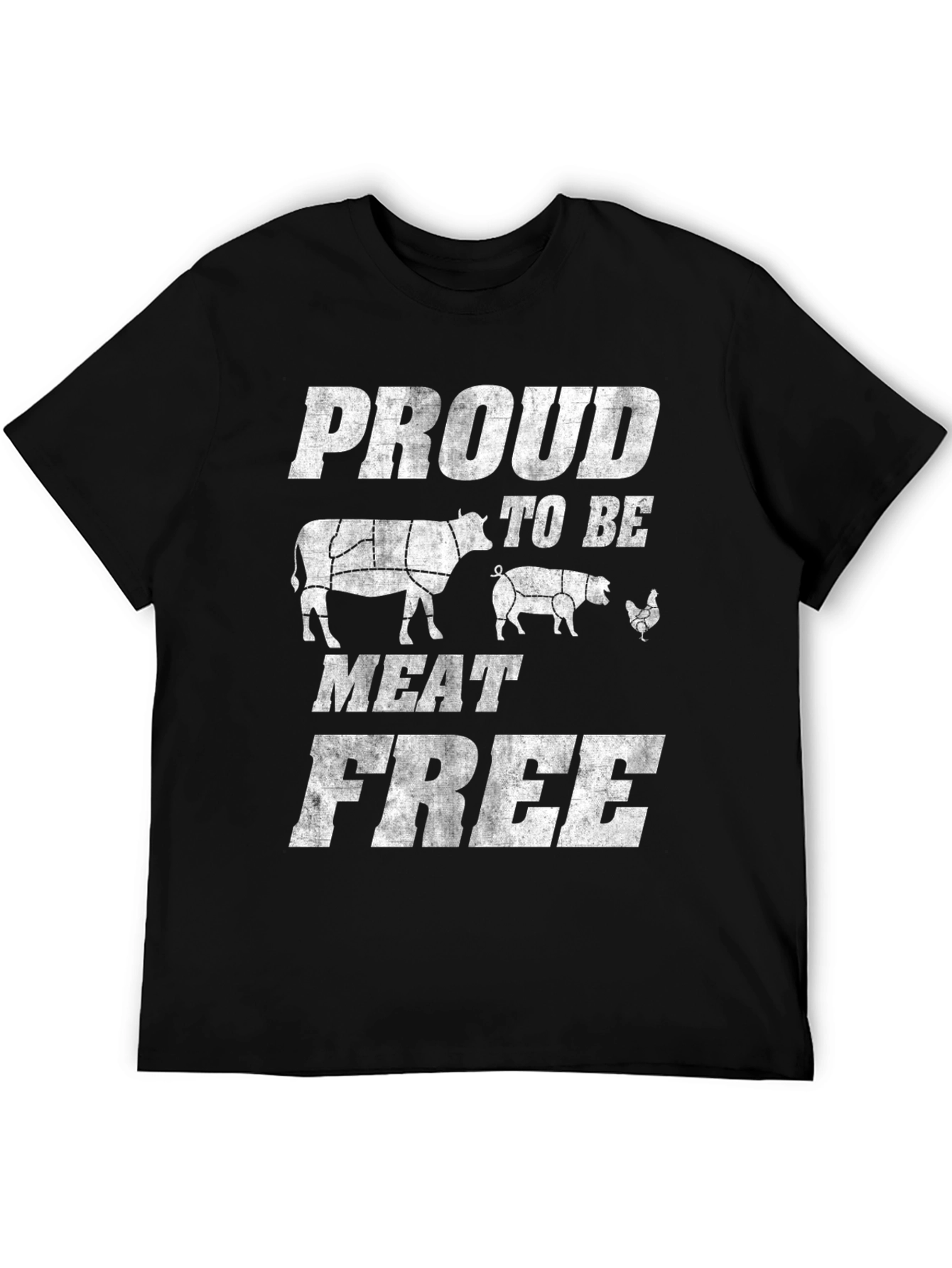 Proud To Be Meat Free Graphic T-Shirt