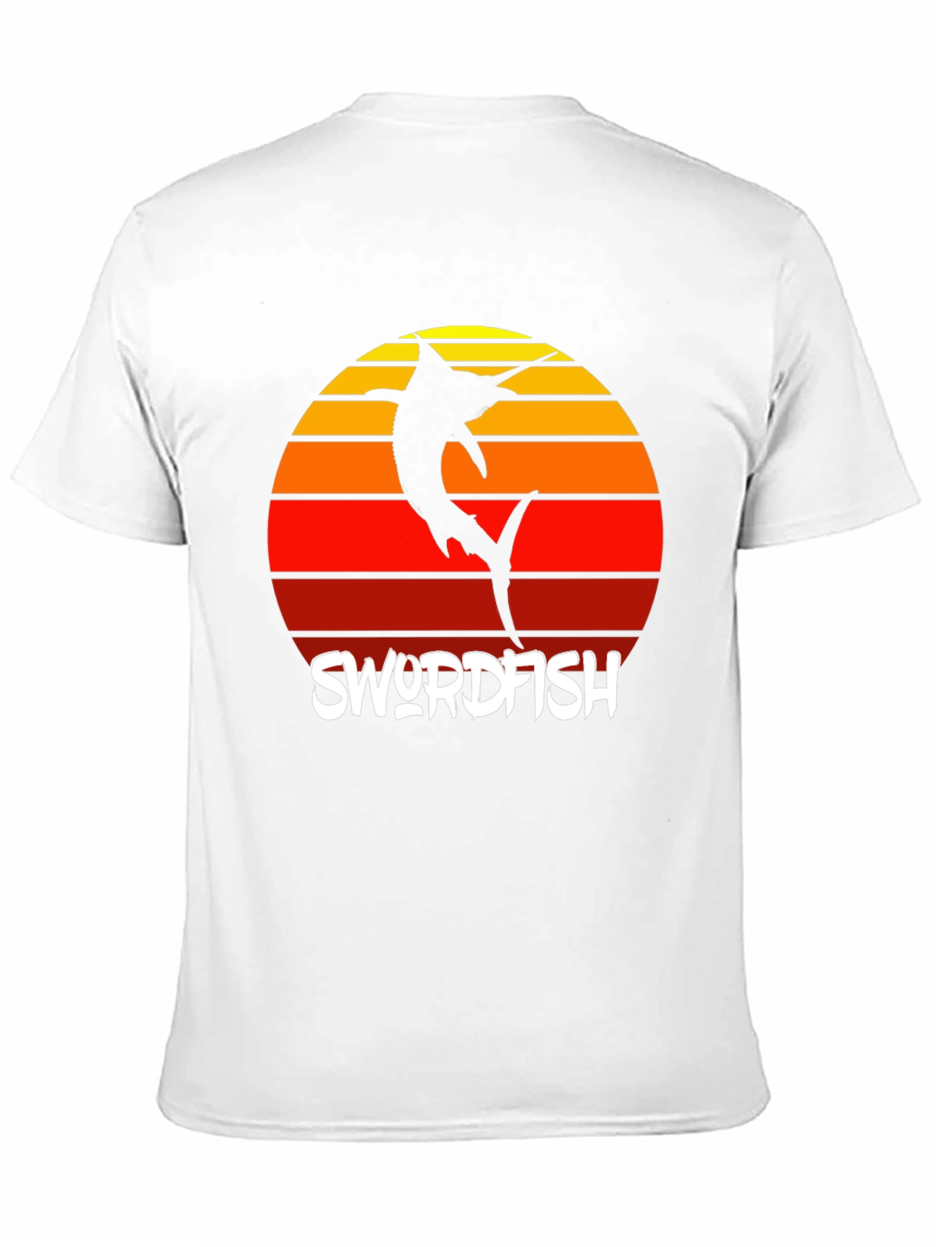 Swordfish Sunset T-Shirt - Retro Style Fishing Tee