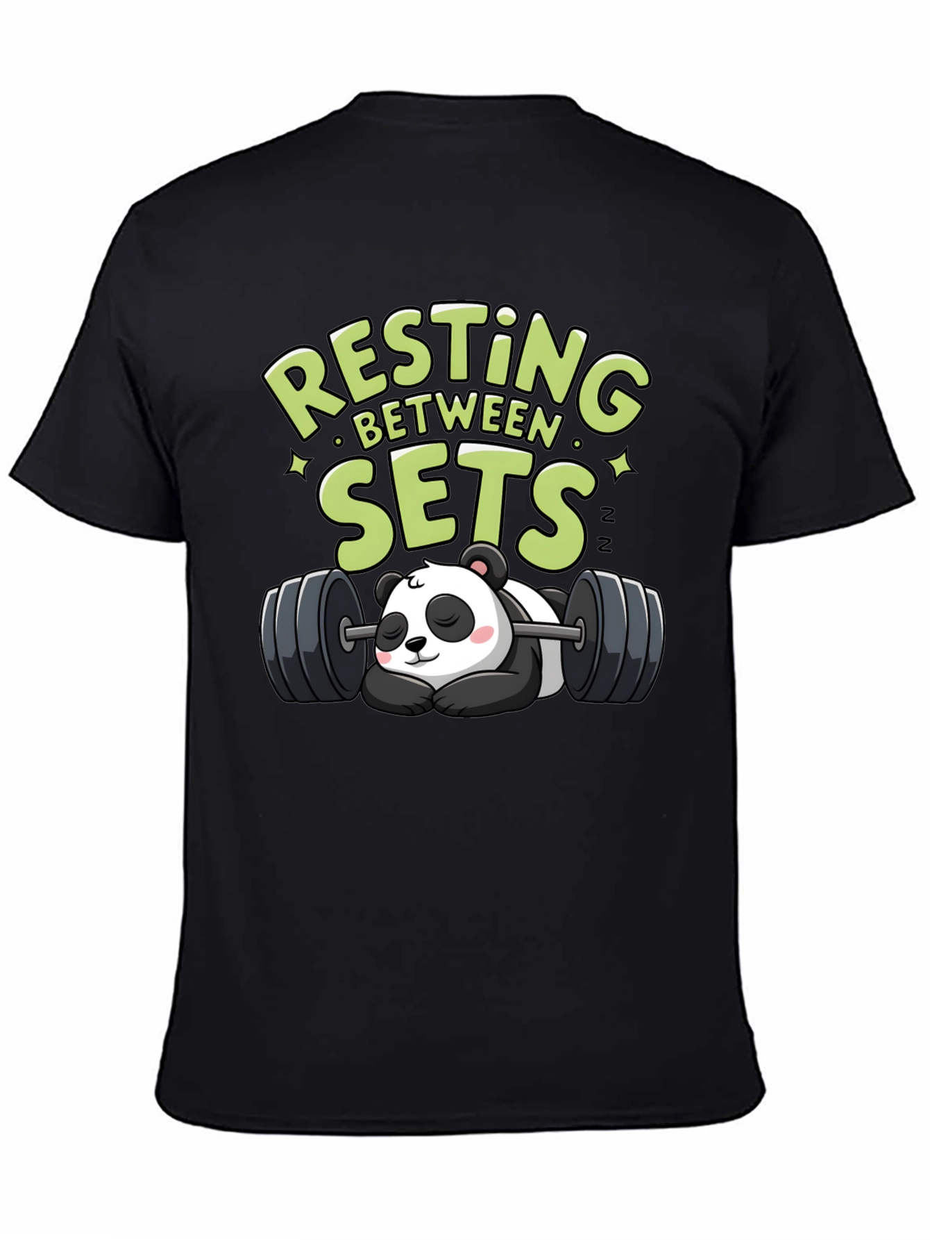 Resting Between Sets Panda Graphic Tee