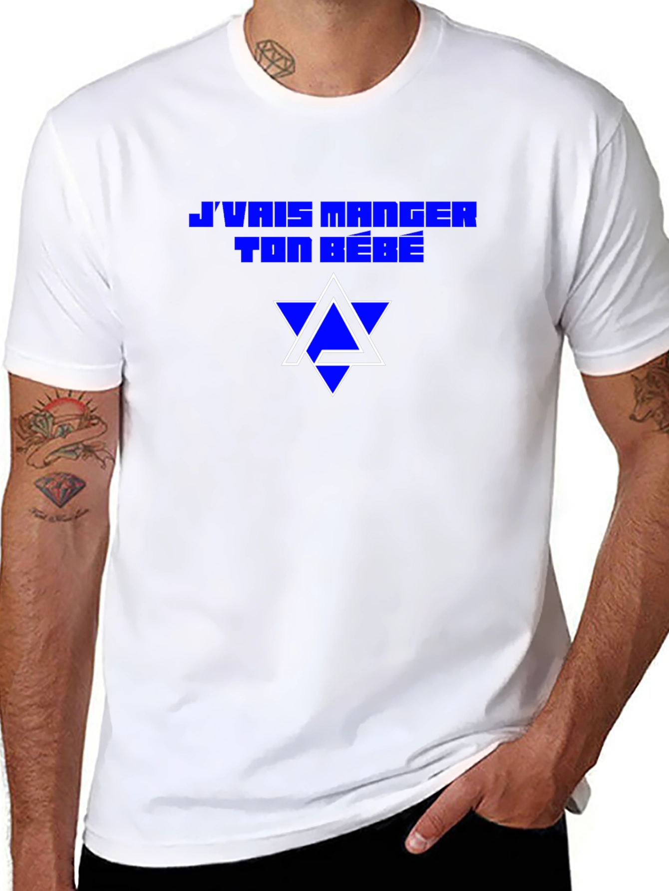 Jvais Manger Ton Bébé Graphic Tee - Black