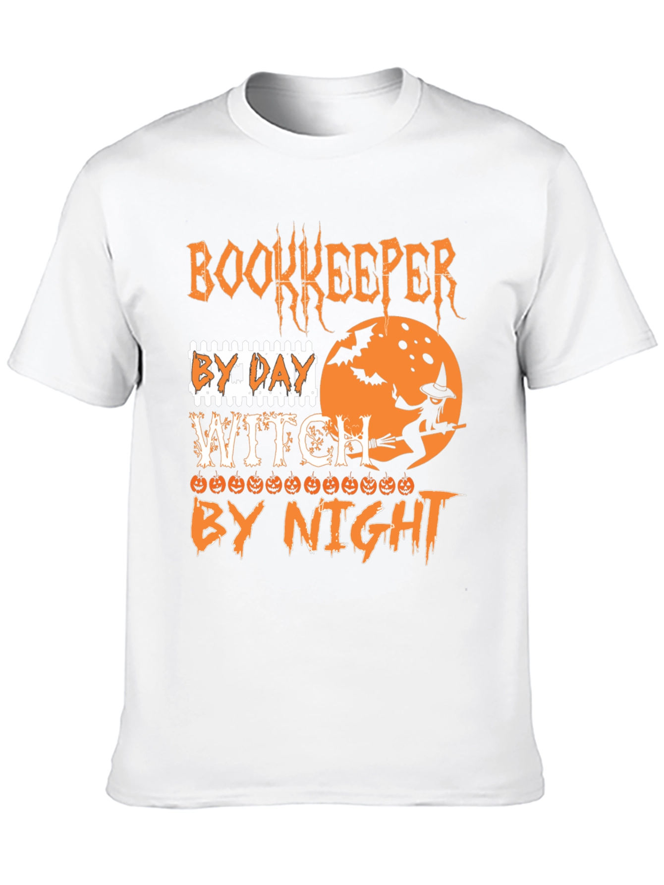 Bookkeeper by Day Witch by Night Halloween T-Shirt