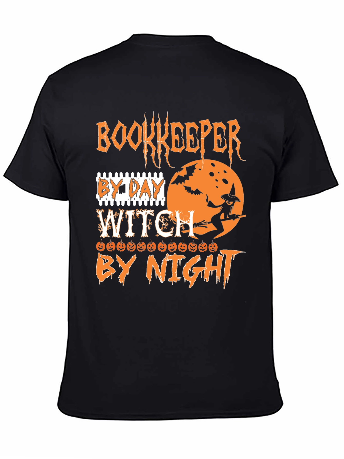 Bookkeeper by Day Witch by Night Halloween T-Shirt