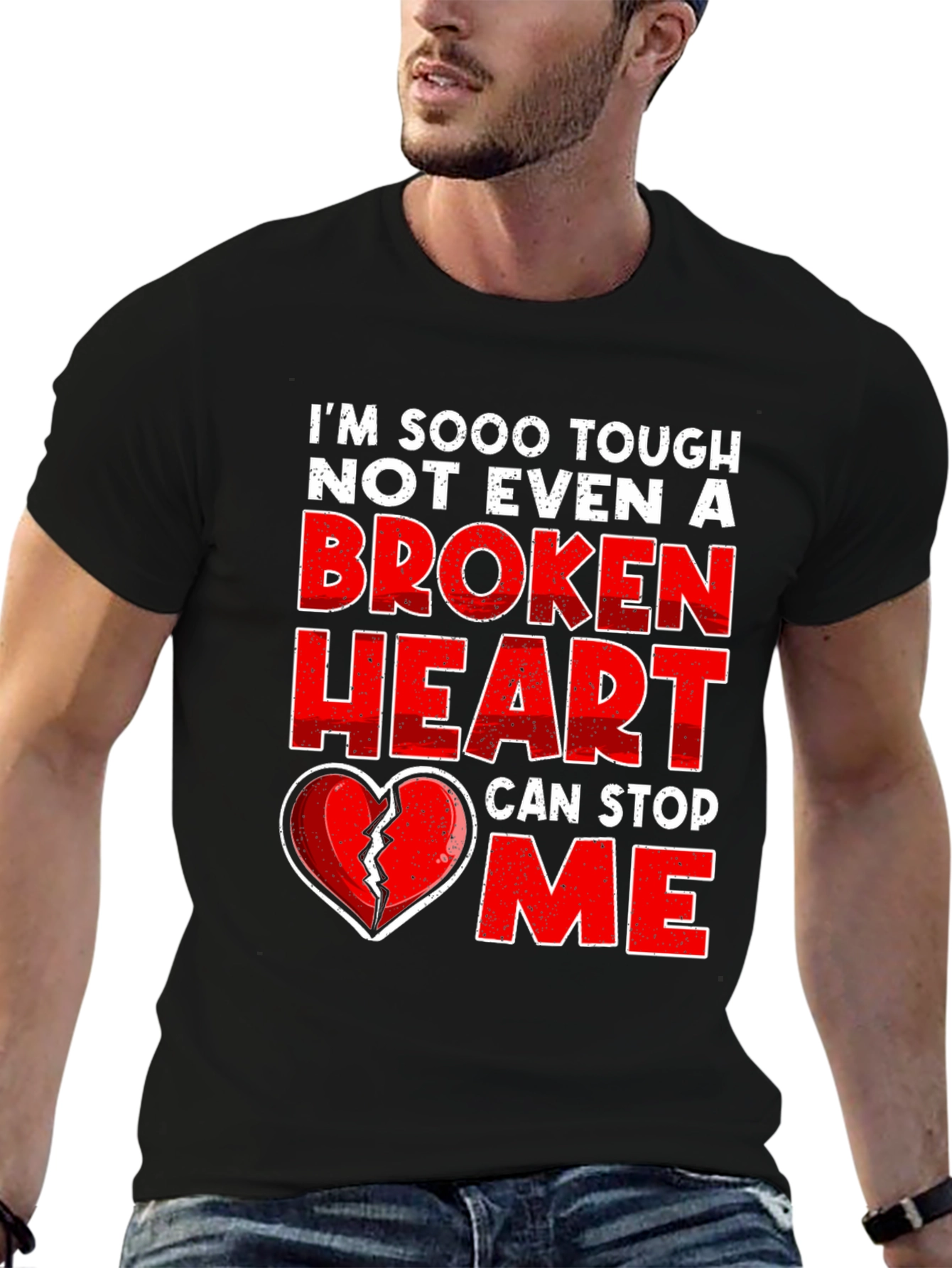 Tough Broken Heart Graphic Tee - Mens
