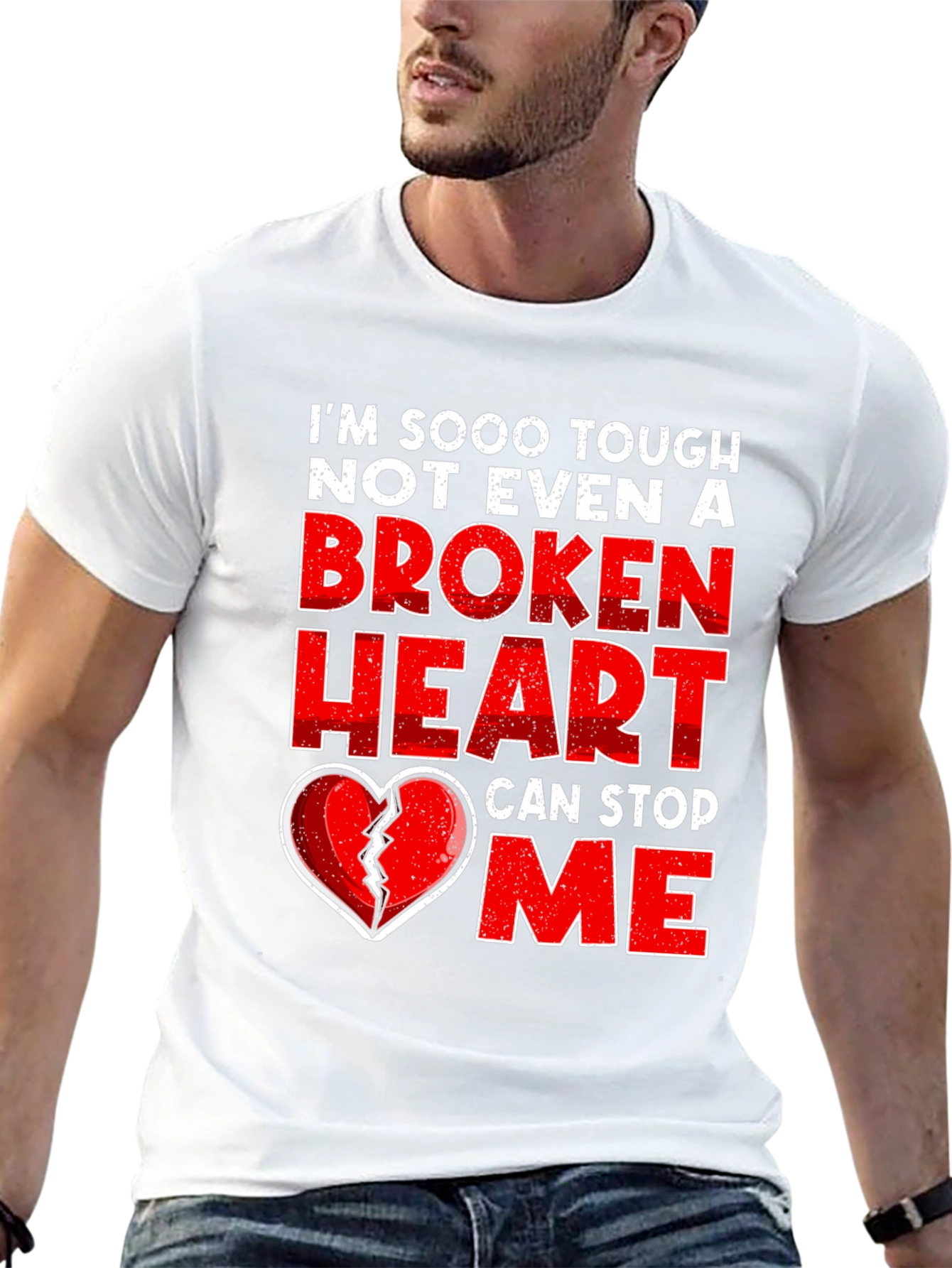 Tough Broken Heart Graphic Tee - Mens
