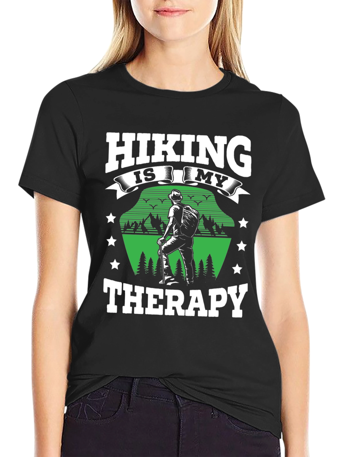 Hiking Therapy T-Shirt - Nature Lover Apparel