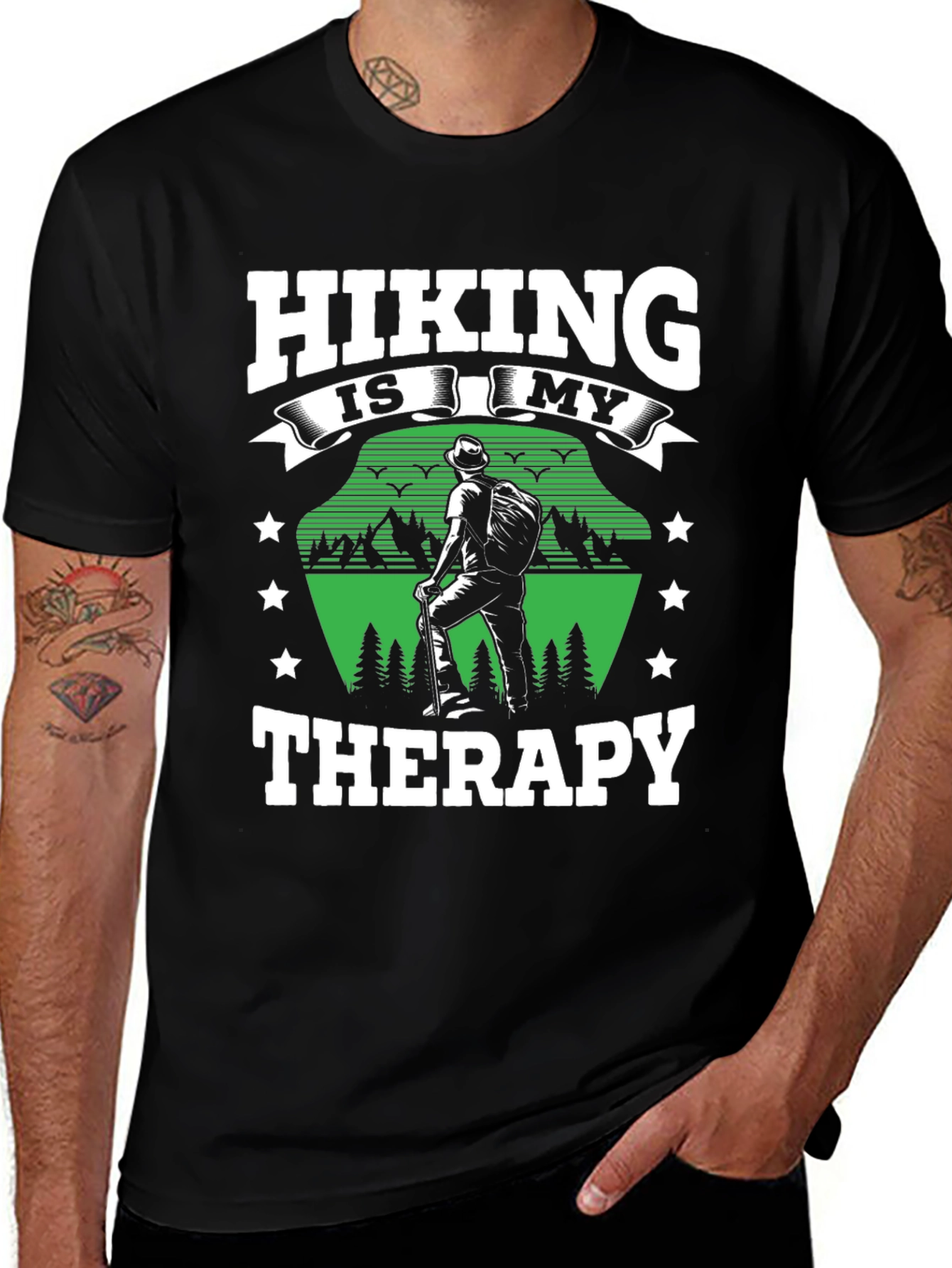 Hiking Therapy T-Shirt - Nature Lover Apparel