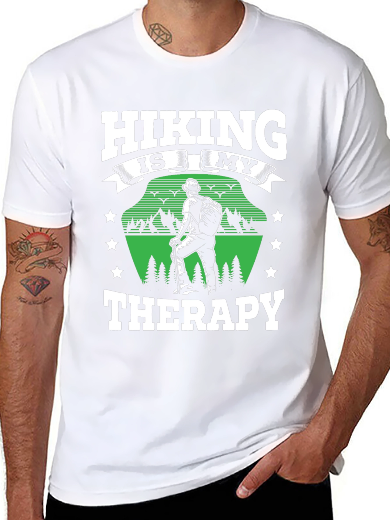 Hiking Therapy T-Shirt - Nature Lover Apparel