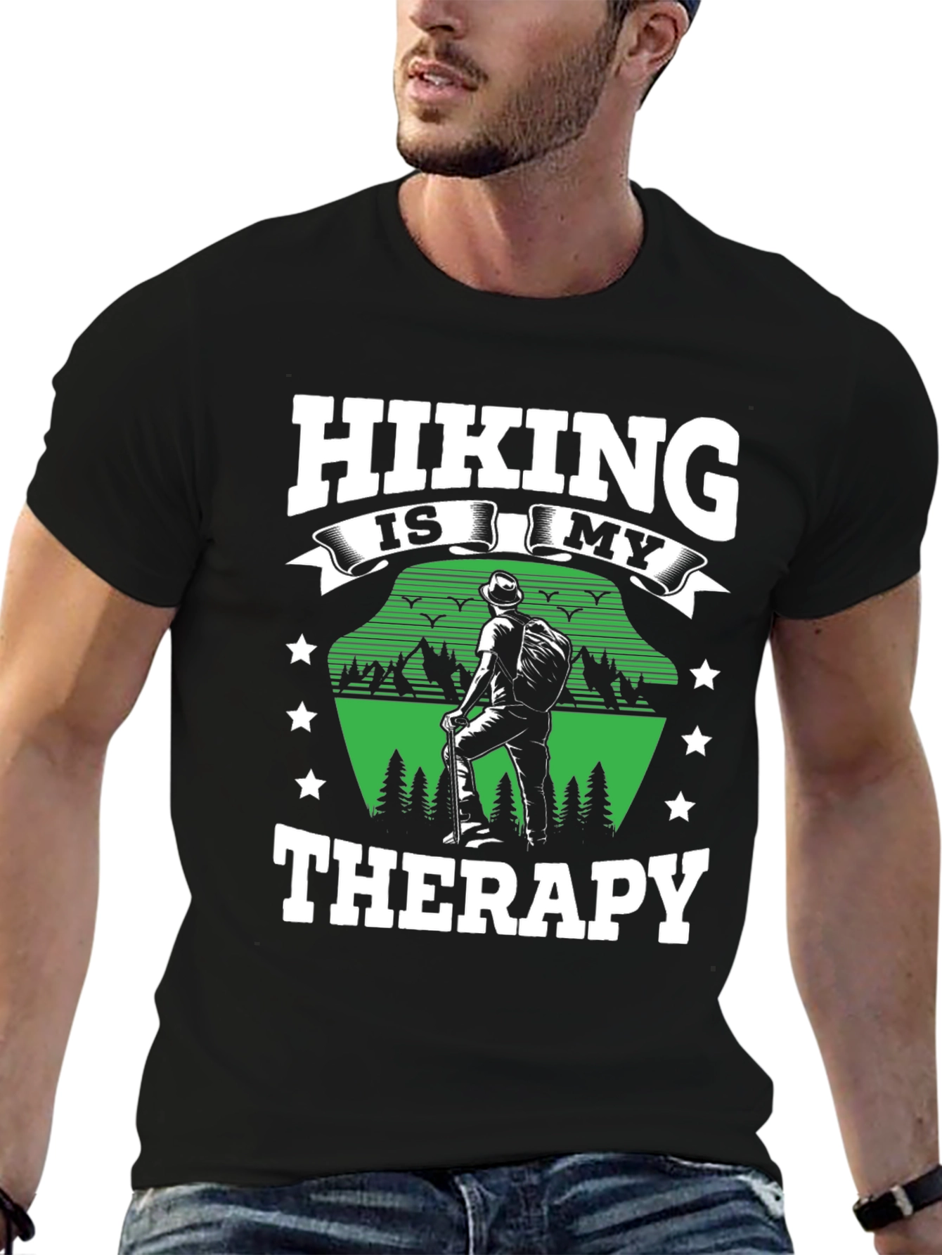 Hiking Therapy T-Shirt - Nature Lover Apparel