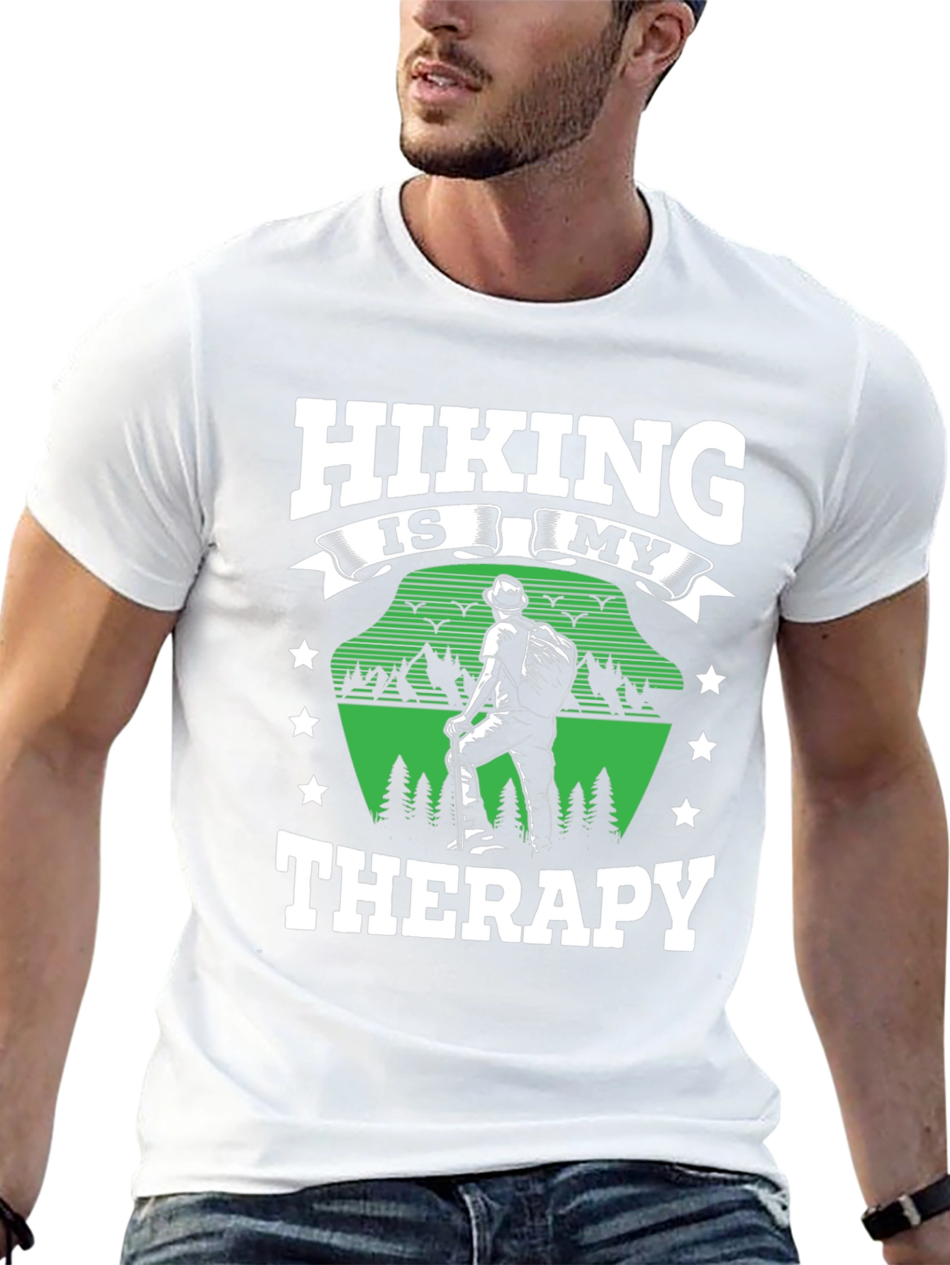 Hiking Therapy T-Shirt - Nature Lover Apparel
