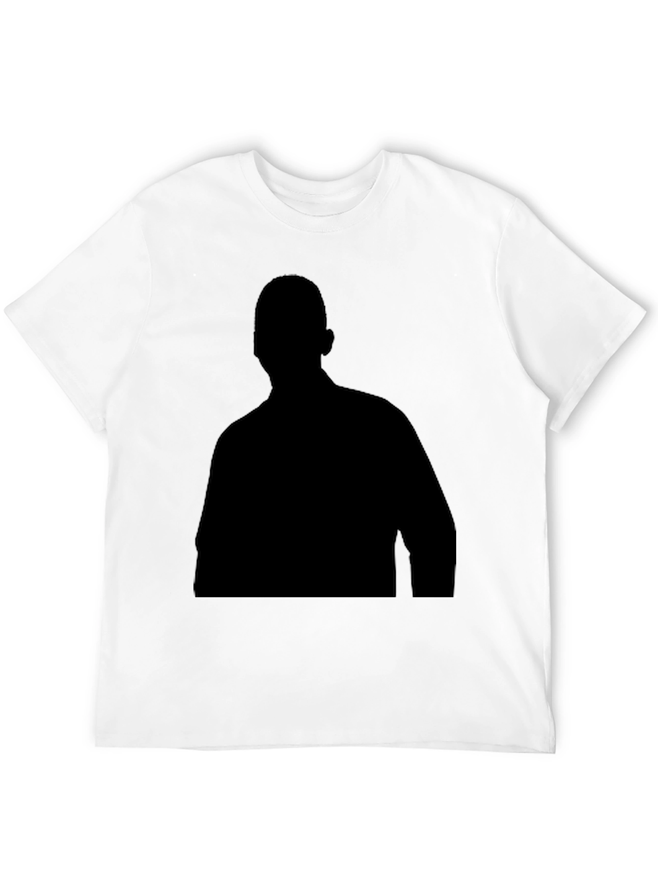Mens Black Silhouette Graphic T-Shirt