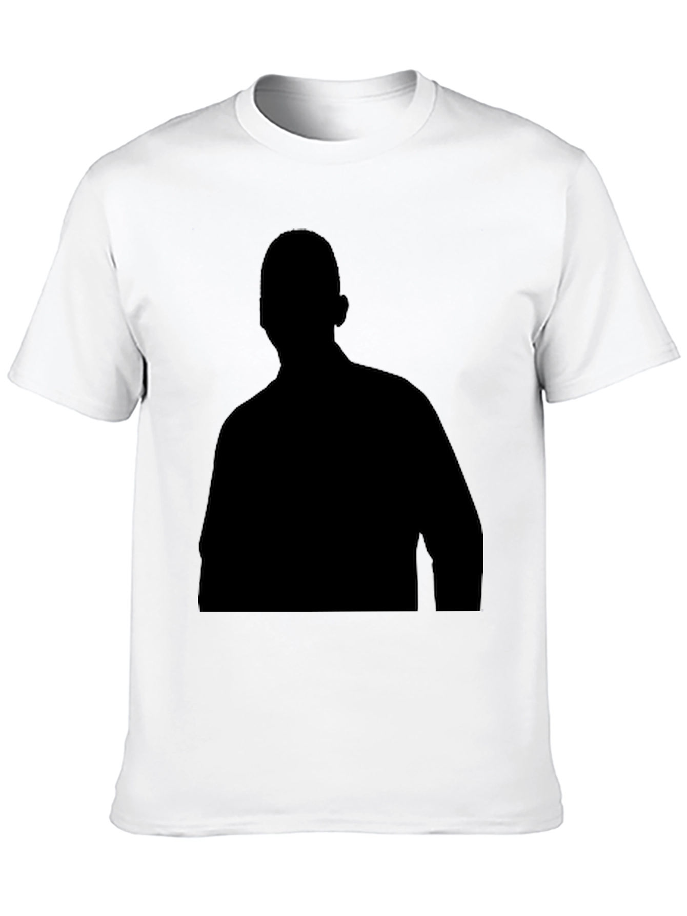 Mens Black Silhouette Graphic T-Shirt