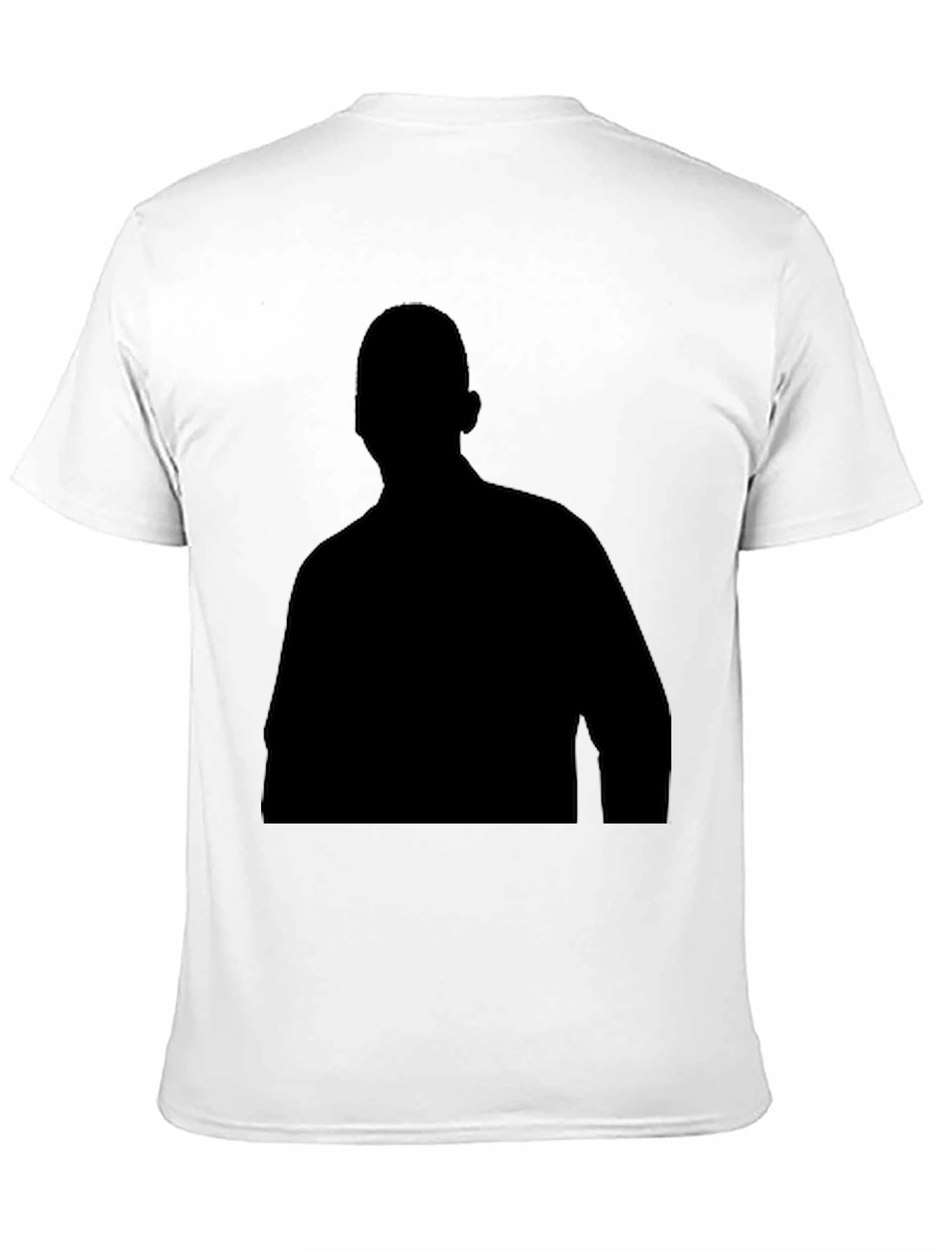 Mens Black Silhouette Graphic T-Shirt