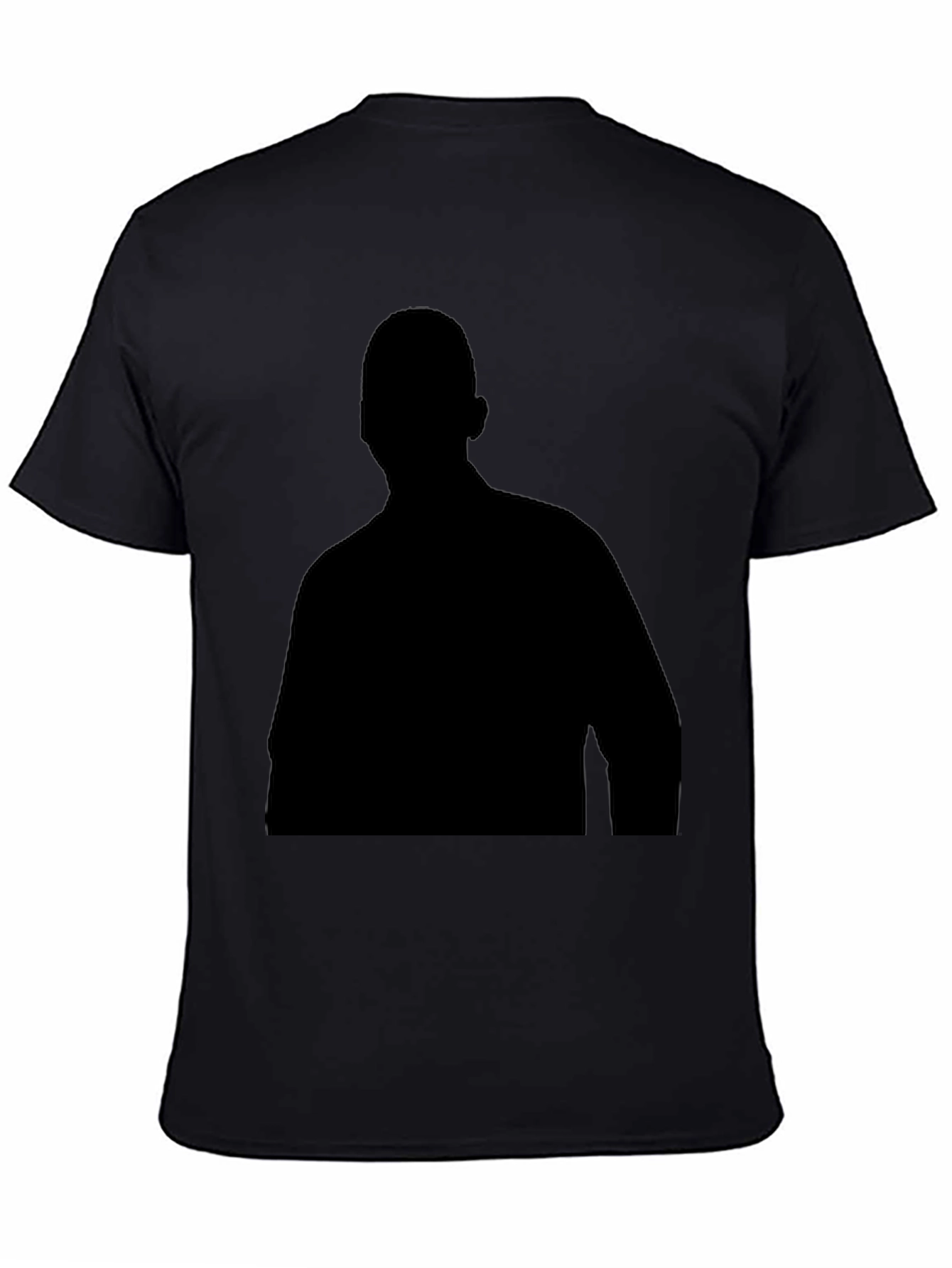 Mens Black Silhouette Graphic T-Shirt