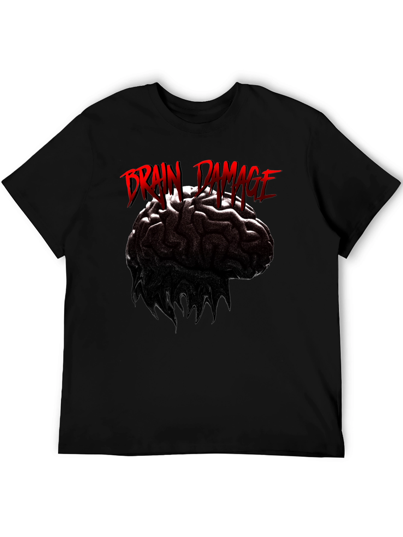 Brain Damage Graphic Print T-Shirt