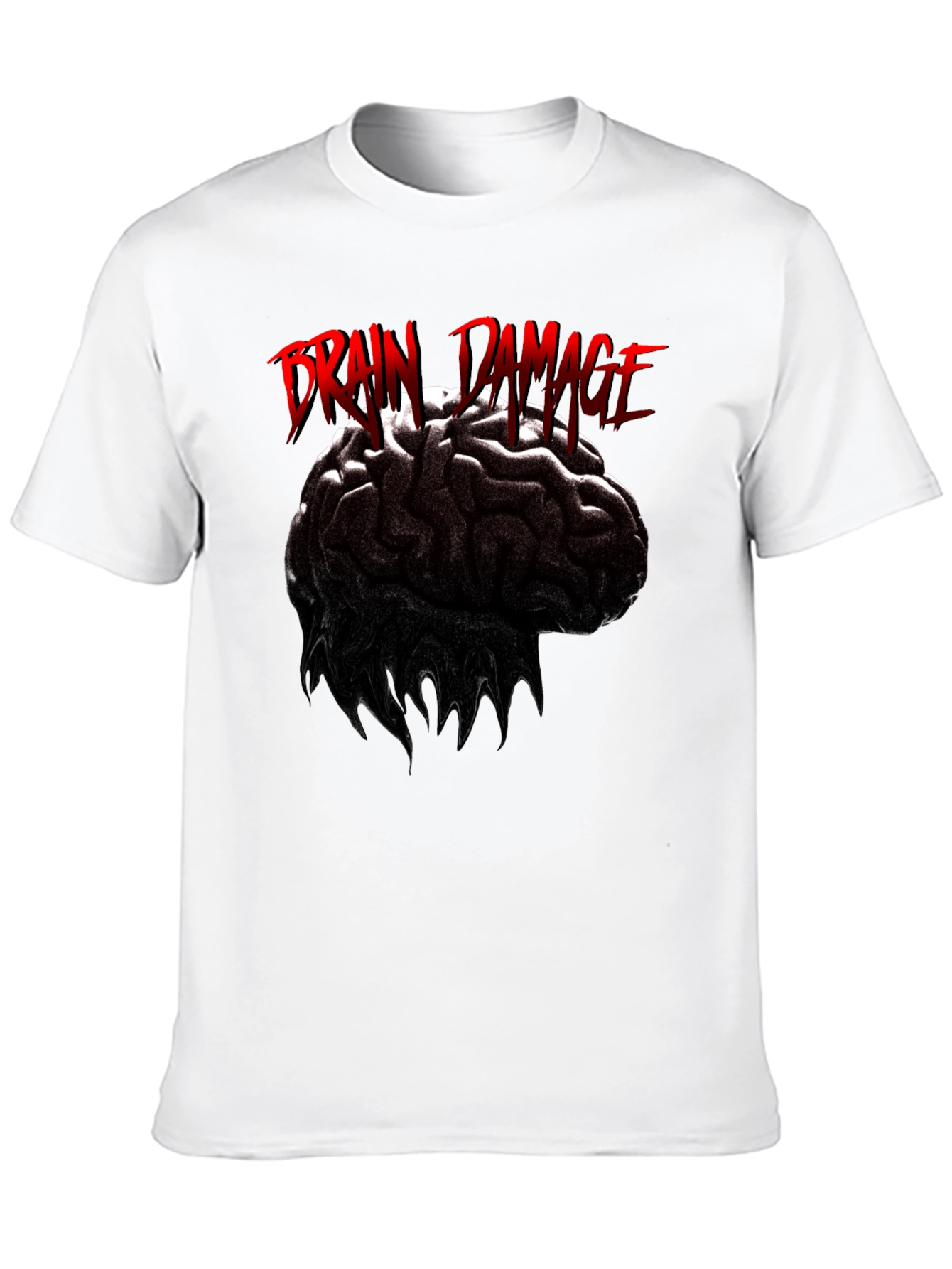 Brain Damage Graphic Print T-Shirt