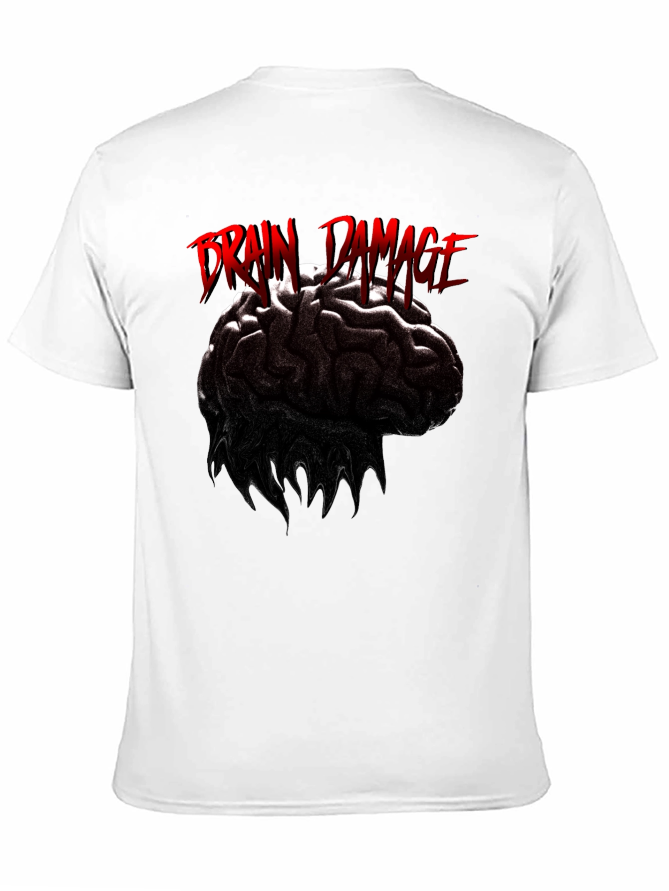 Brain Damage Graphic Print T-Shirt