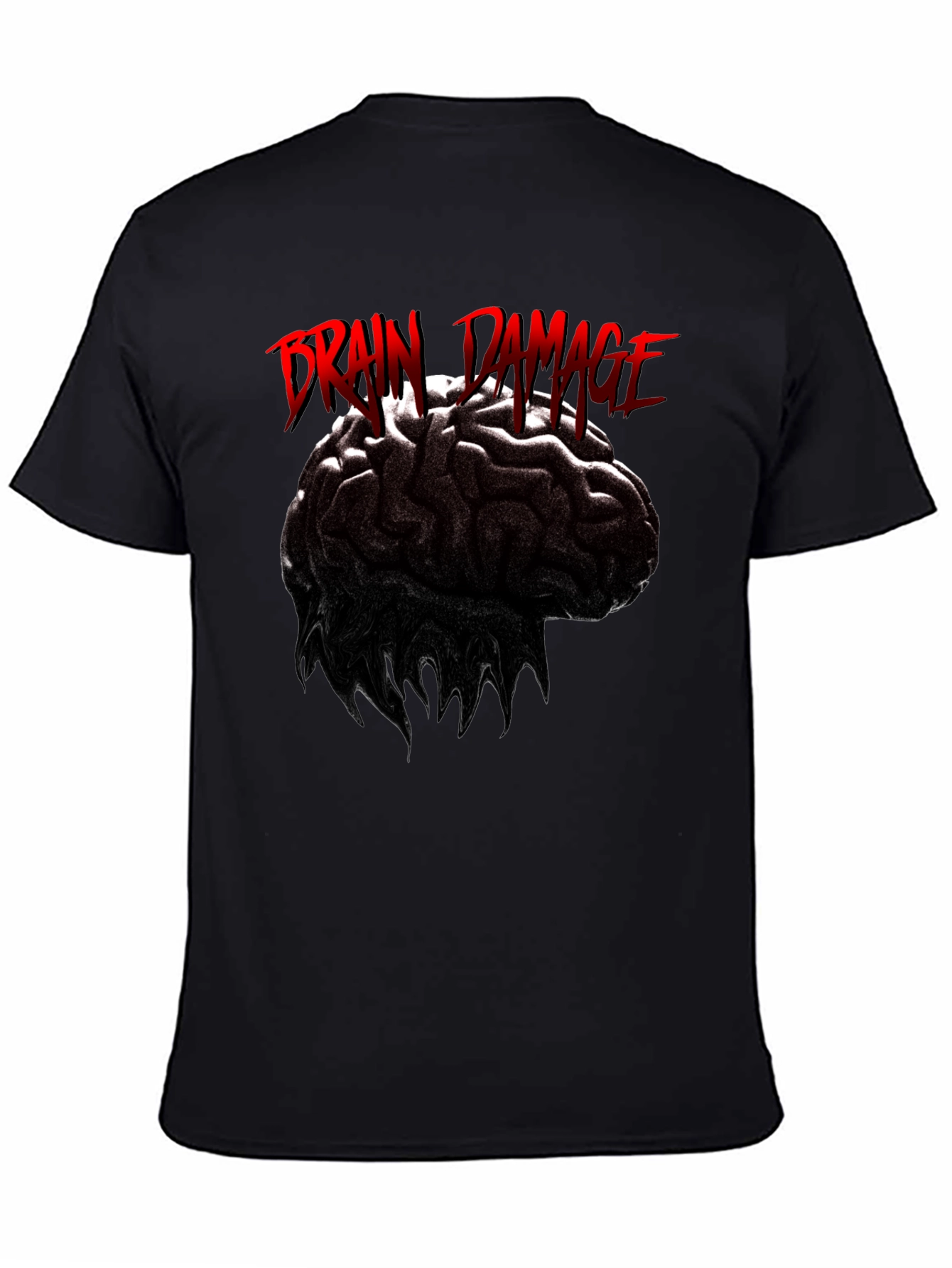 Brain Damage Graphic Print T-Shirt