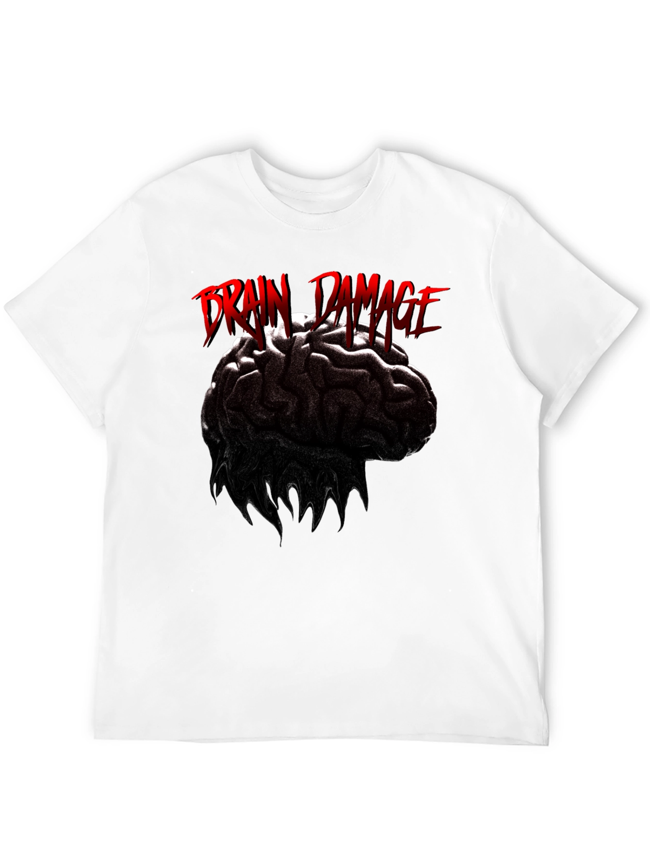 Brain Damage Graphic Print T-Shirt