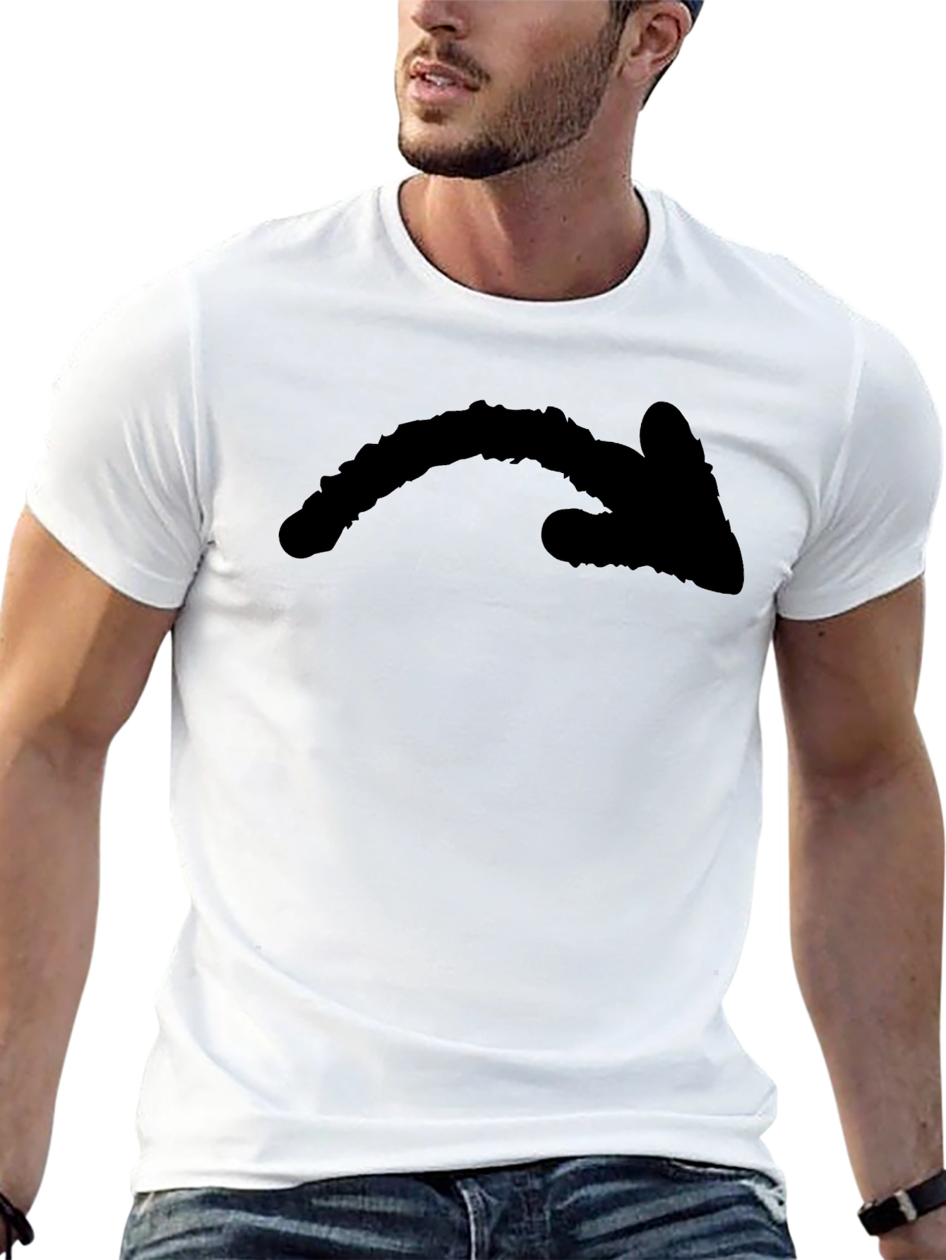 Black Arrow Graphic Tee - Casual Wear