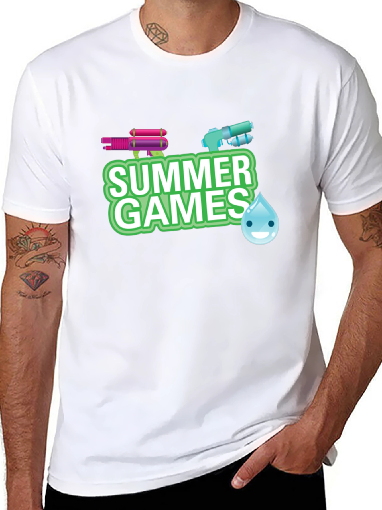 Summer Games Water Gun Graphic Tee