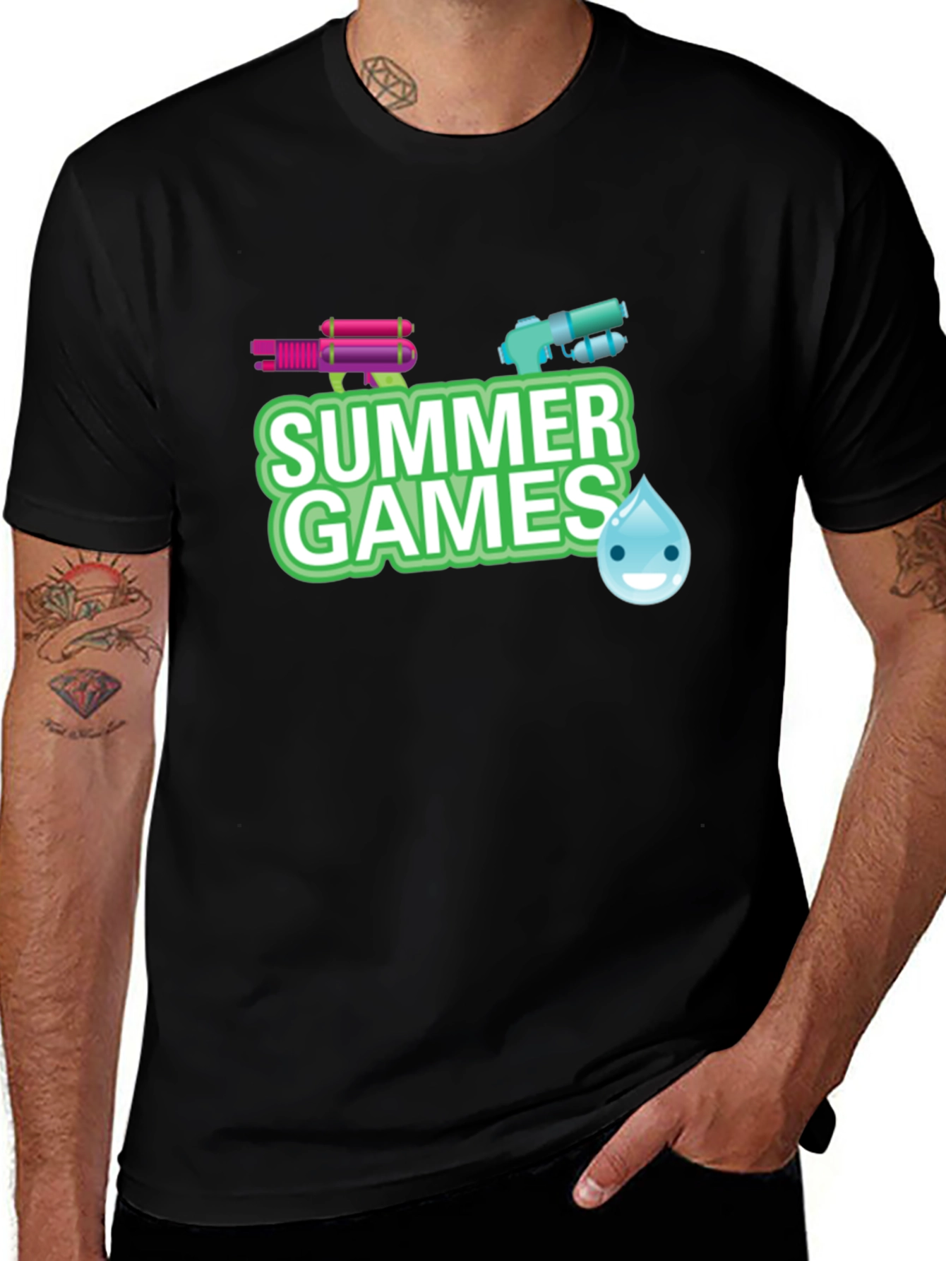 Summer Games Water Gun Graphic Tee