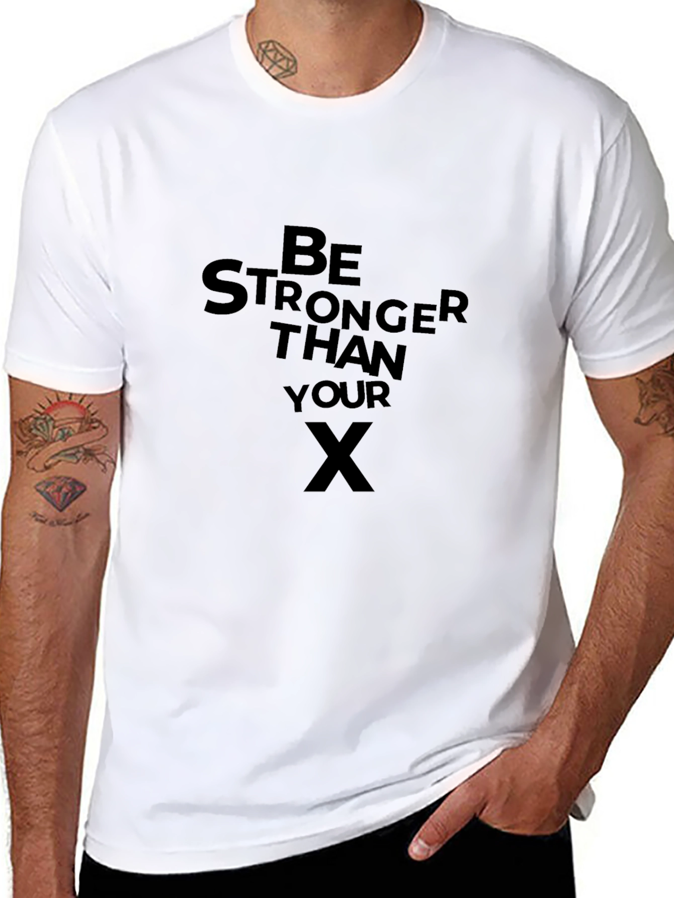 Be Stronger Than Your Ex Black T-Shirt