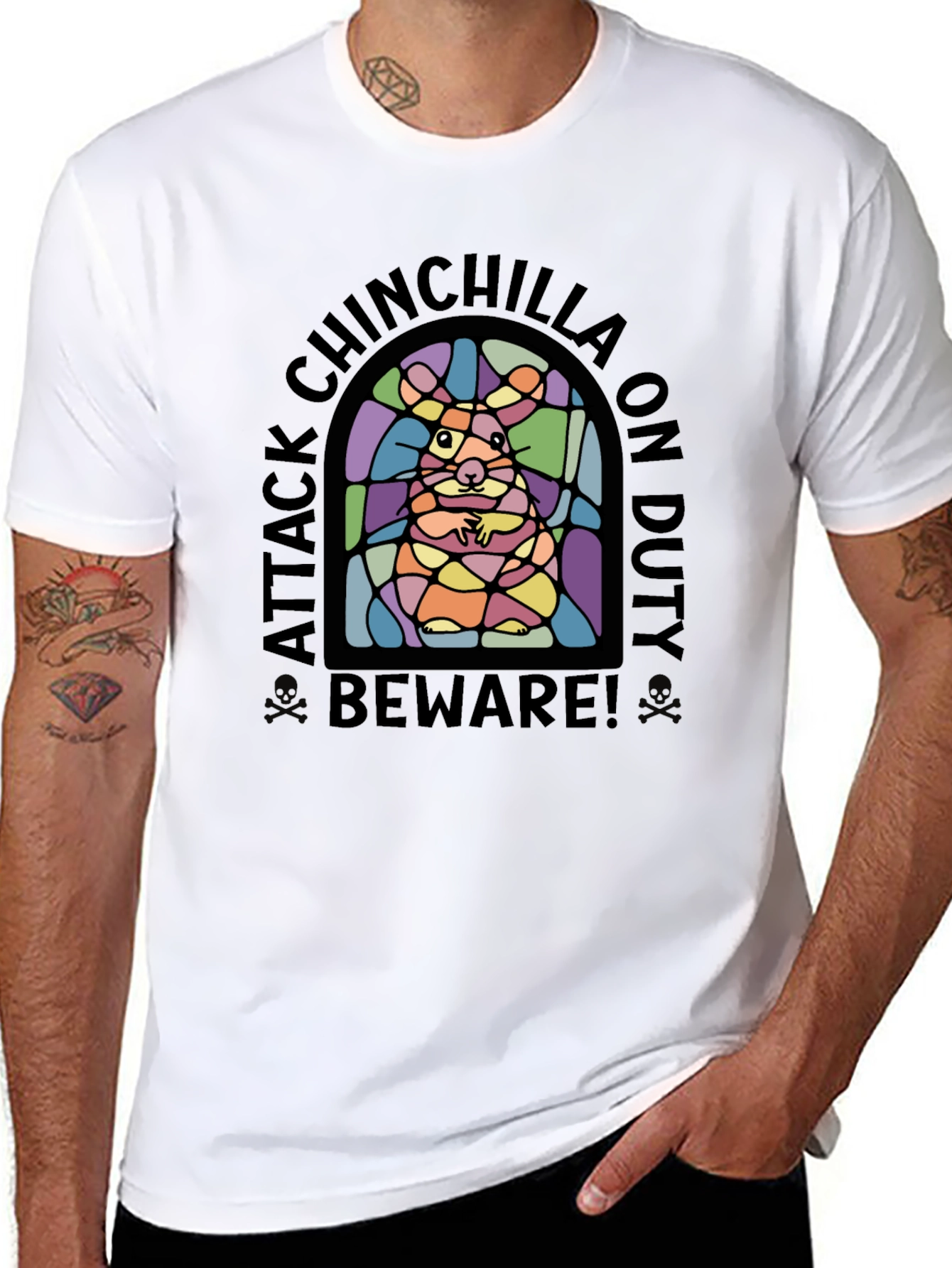 Attack Chinchilla On Duty T-Shirt