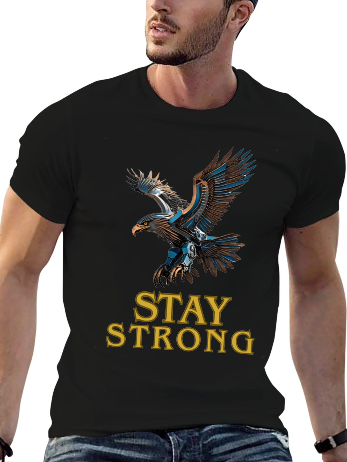 Eagle Graphic Tee - Stay Strong - Classic Fit