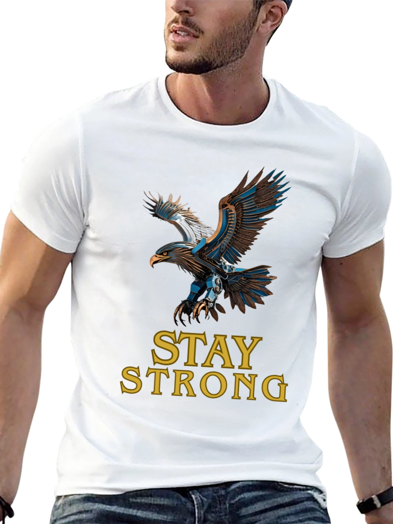 Eagle Graphic Tee - Stay Strong - Classic Fit