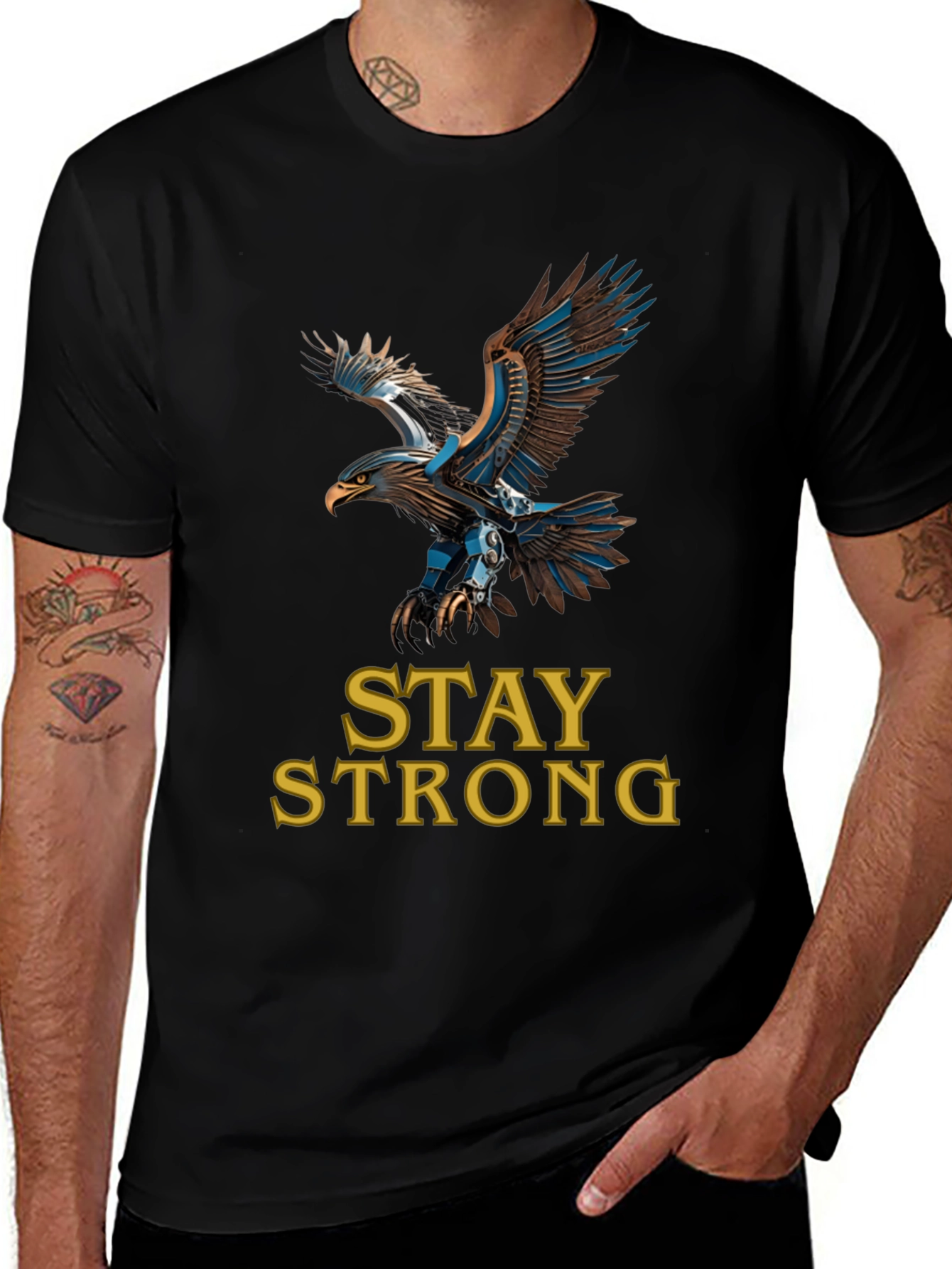 Eagle Graphic Tee - Stay Strong - Classic Fit