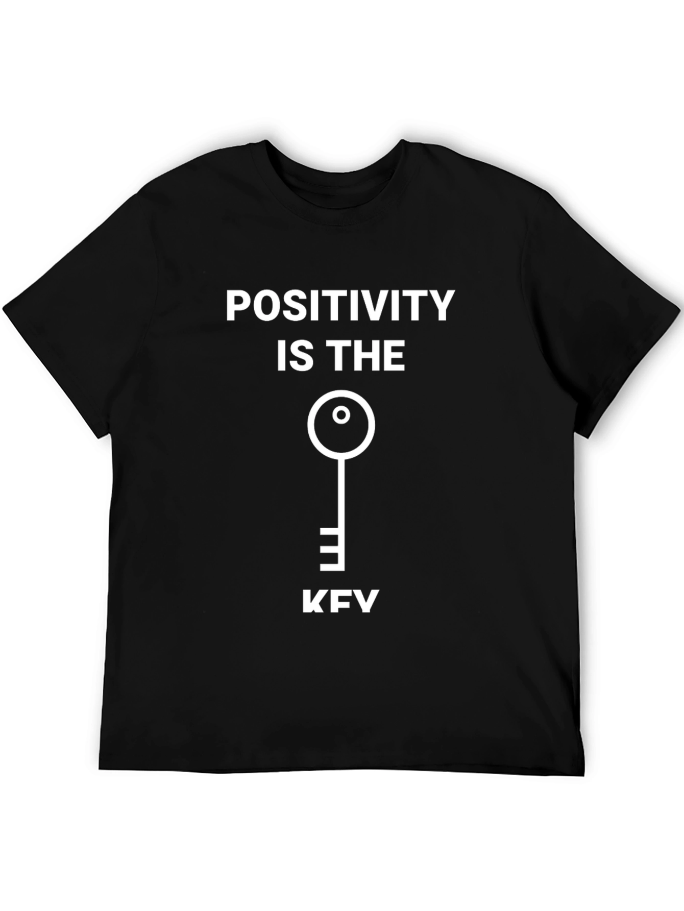 Positivity Key T-Shirt - Stylish Graphic Tee