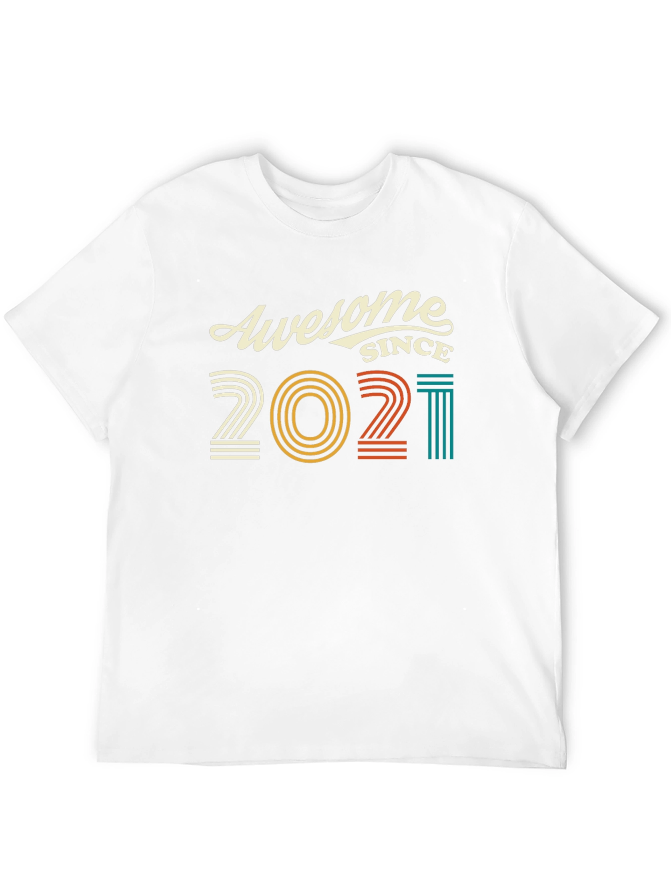 Awesome Since 2021 Graphic T-Shirt - Black