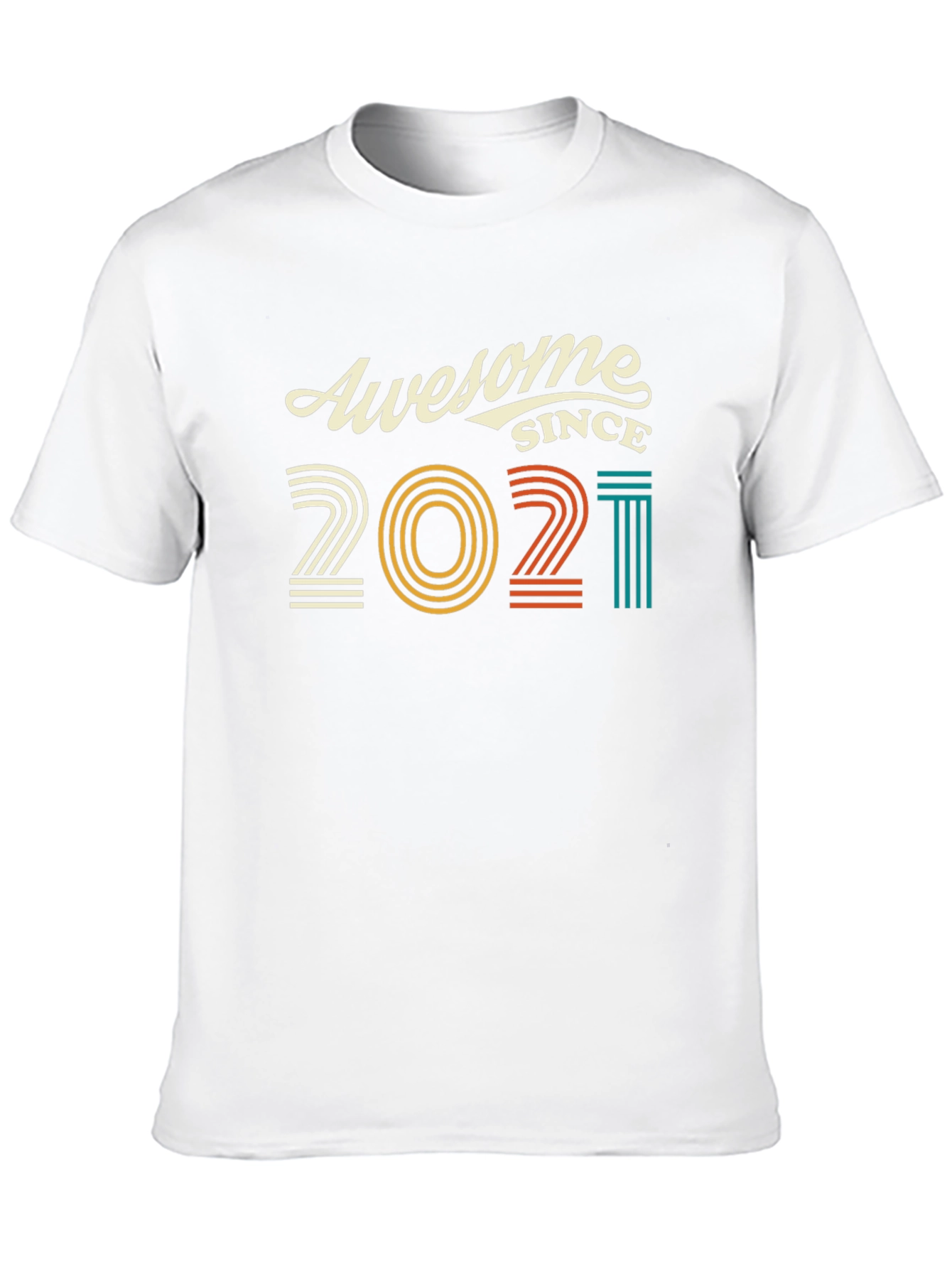 Awesome Since 2021 Graphic T-Shirt - Black