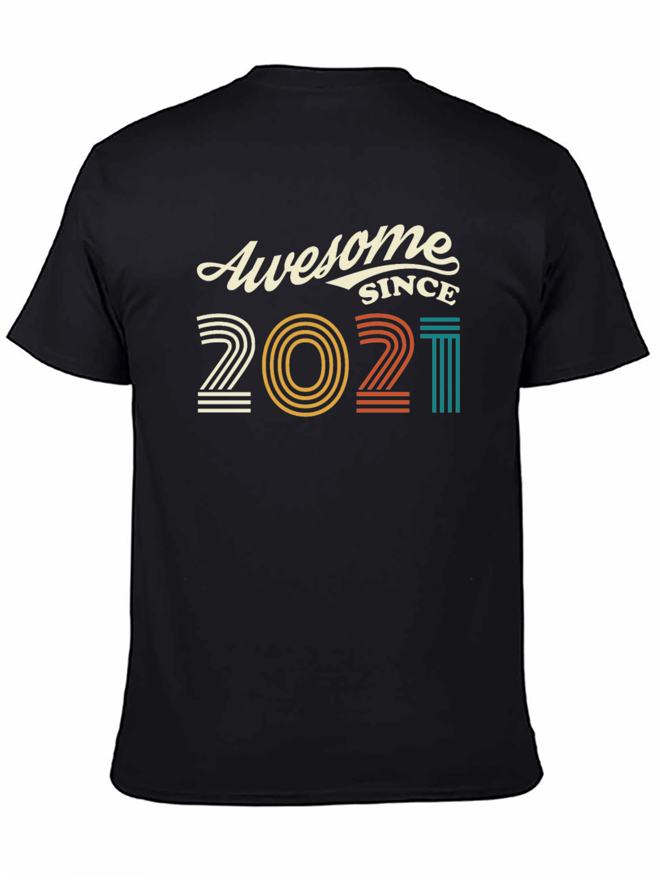 Awesome Since 2021 Graphic T-Shirt - Black