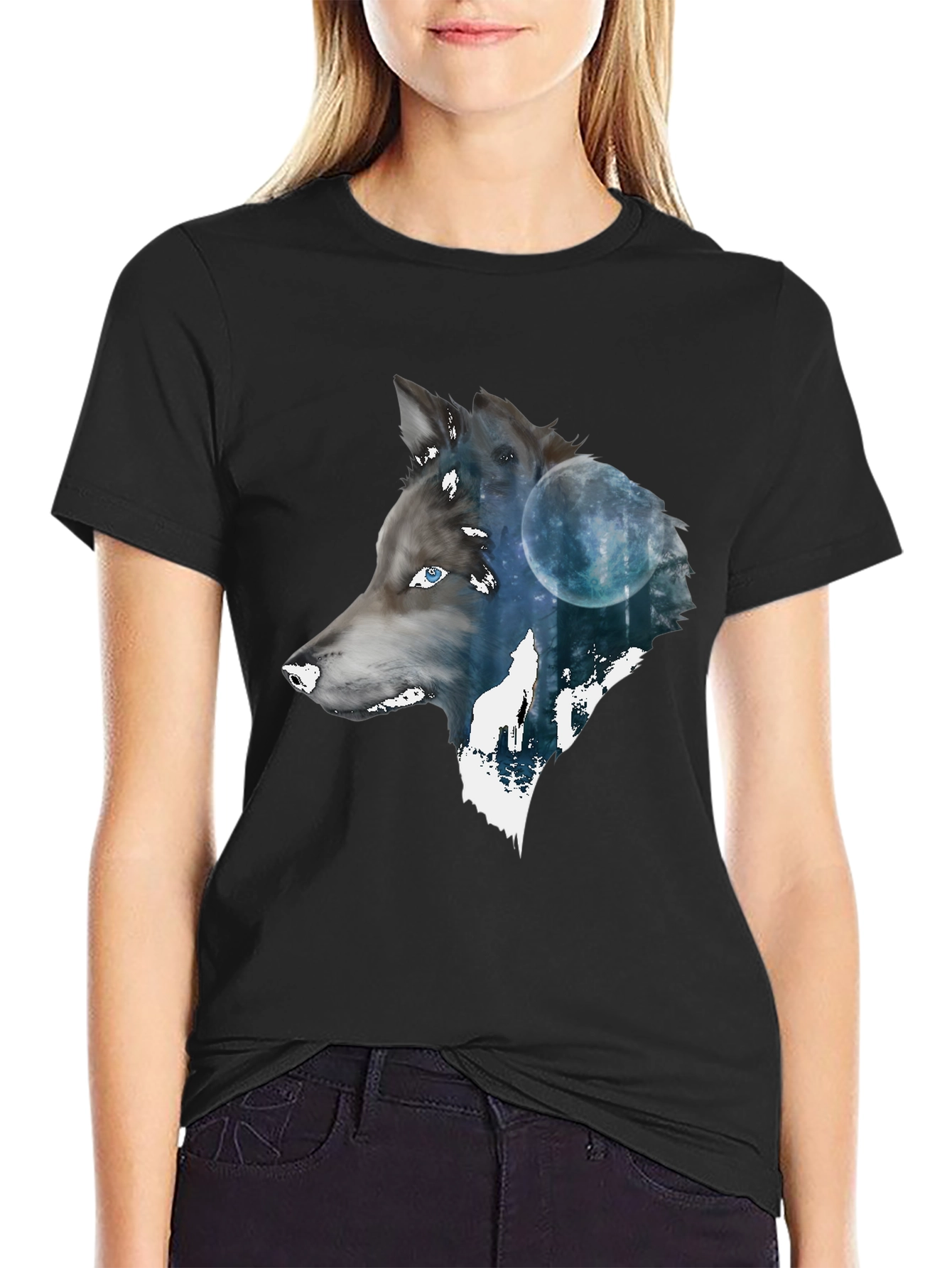 Wolf Moon T-Shirt - Mens Graphic Tee
