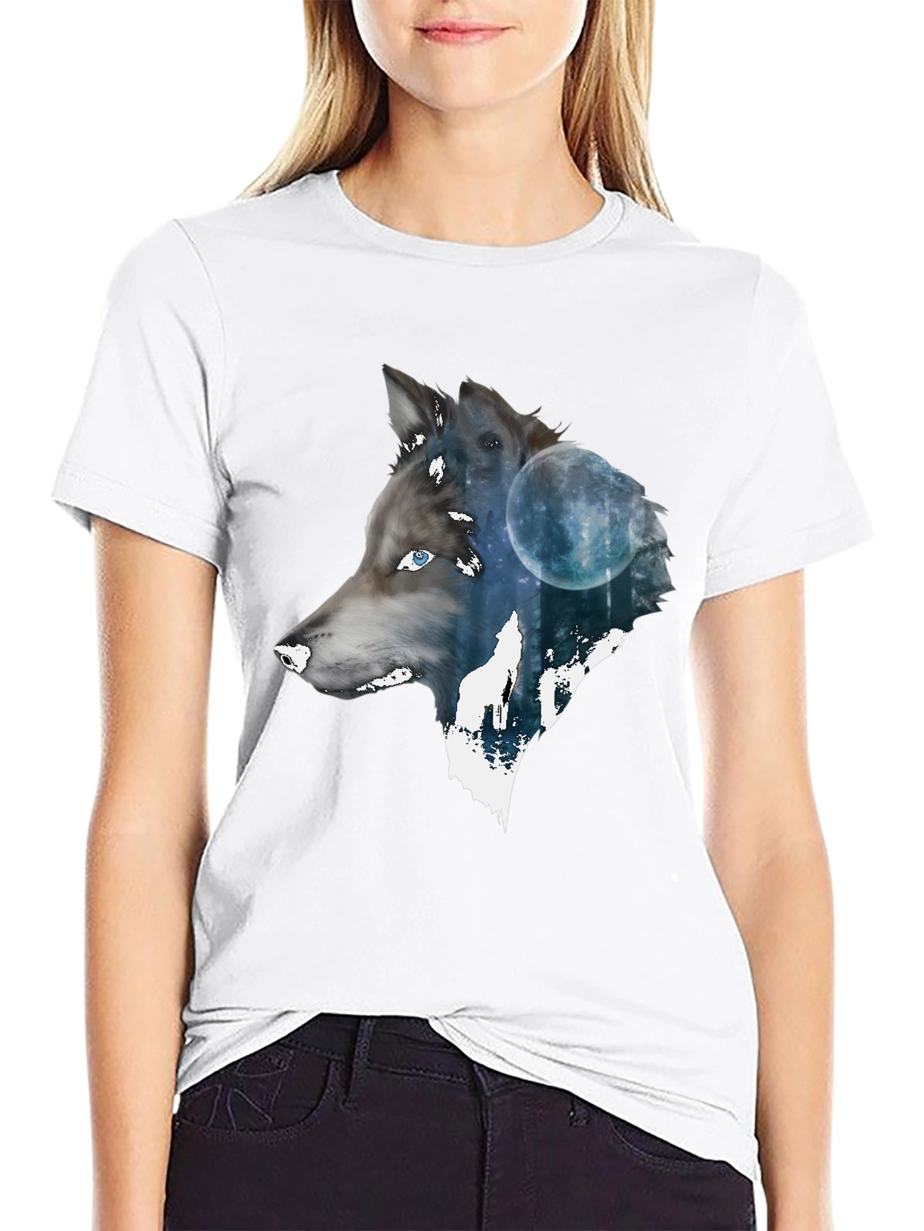 Wolf Moon T-Shirt - Mens Graphic Tee