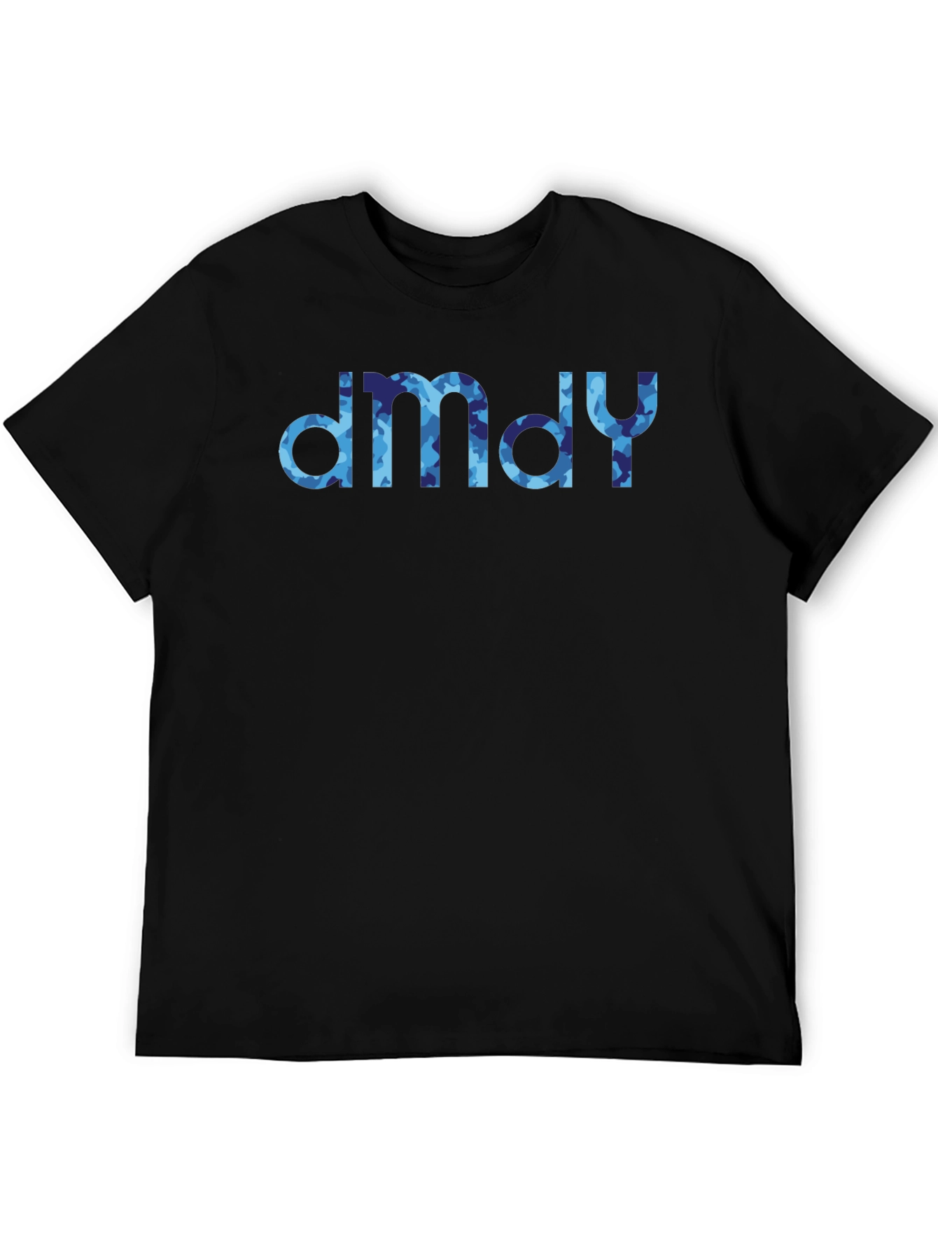 dmdy Camouflage Print Black T-Shirt