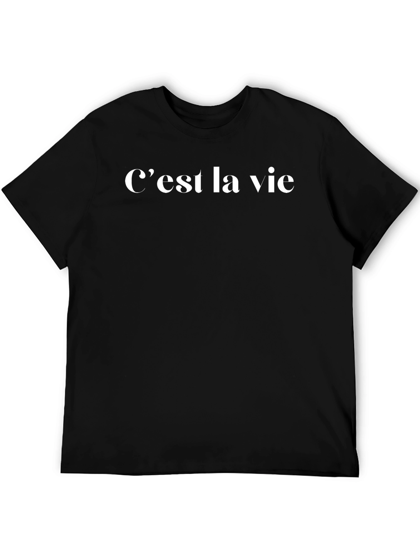 Cest La Vie Graphic Tee - Black