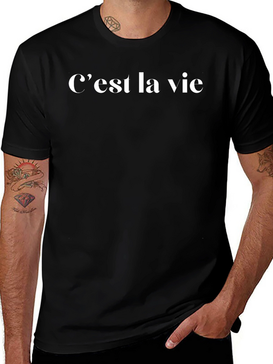 Cest La Vie Graphic Tee - Black