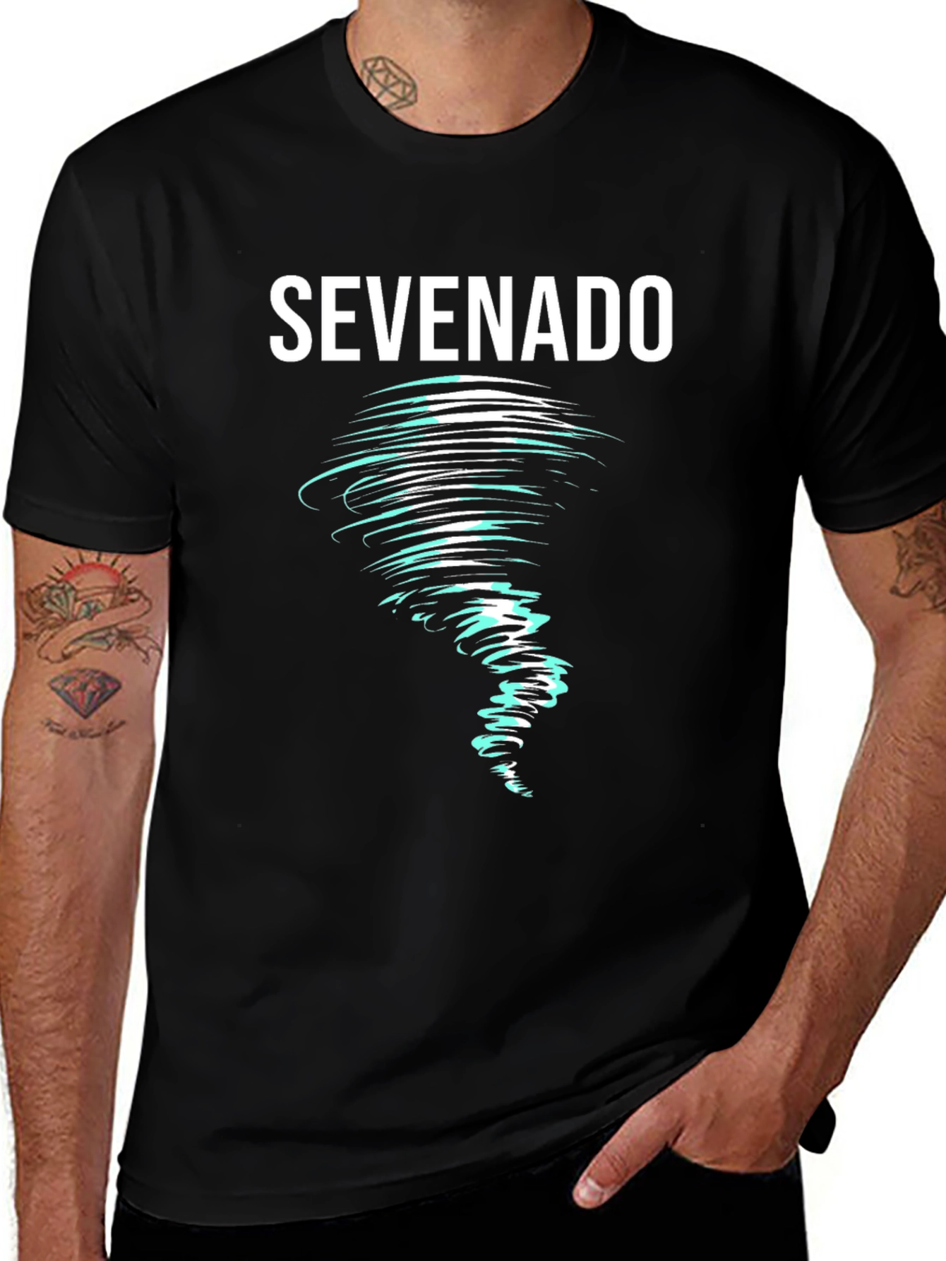 Sevenado Tornado Graphic T-Shirt - Unique Design