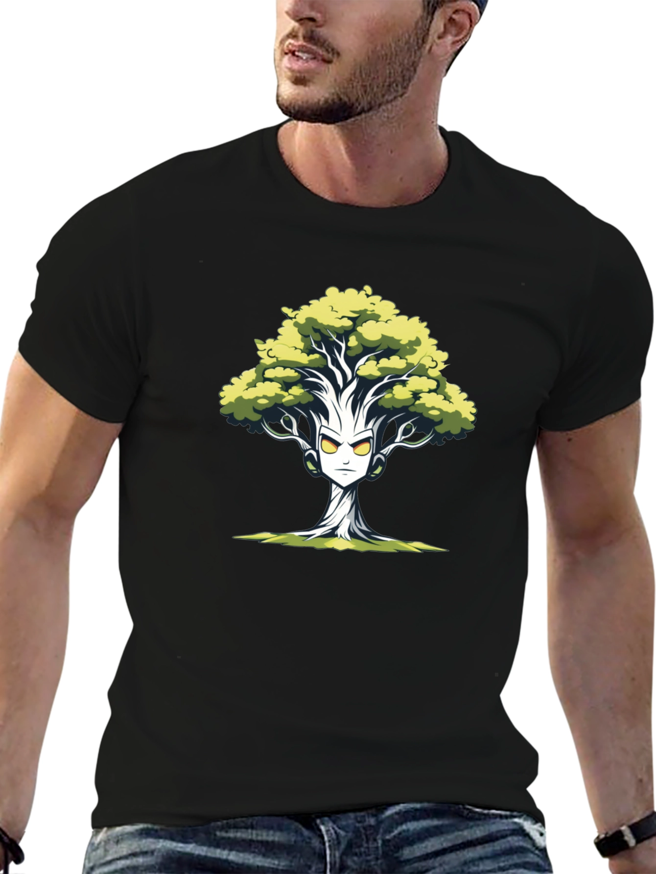 Groot Inspired Tree Graphic Tee