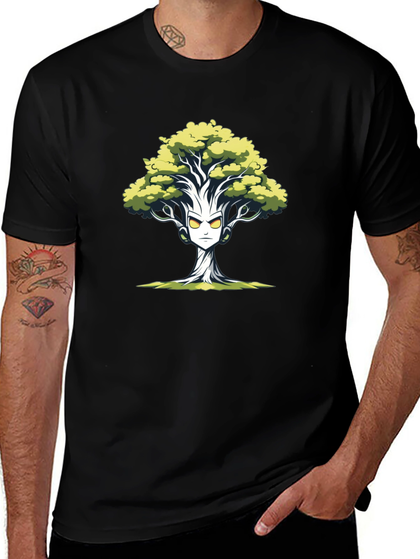 Groot Inspired Tree Graphic Tee