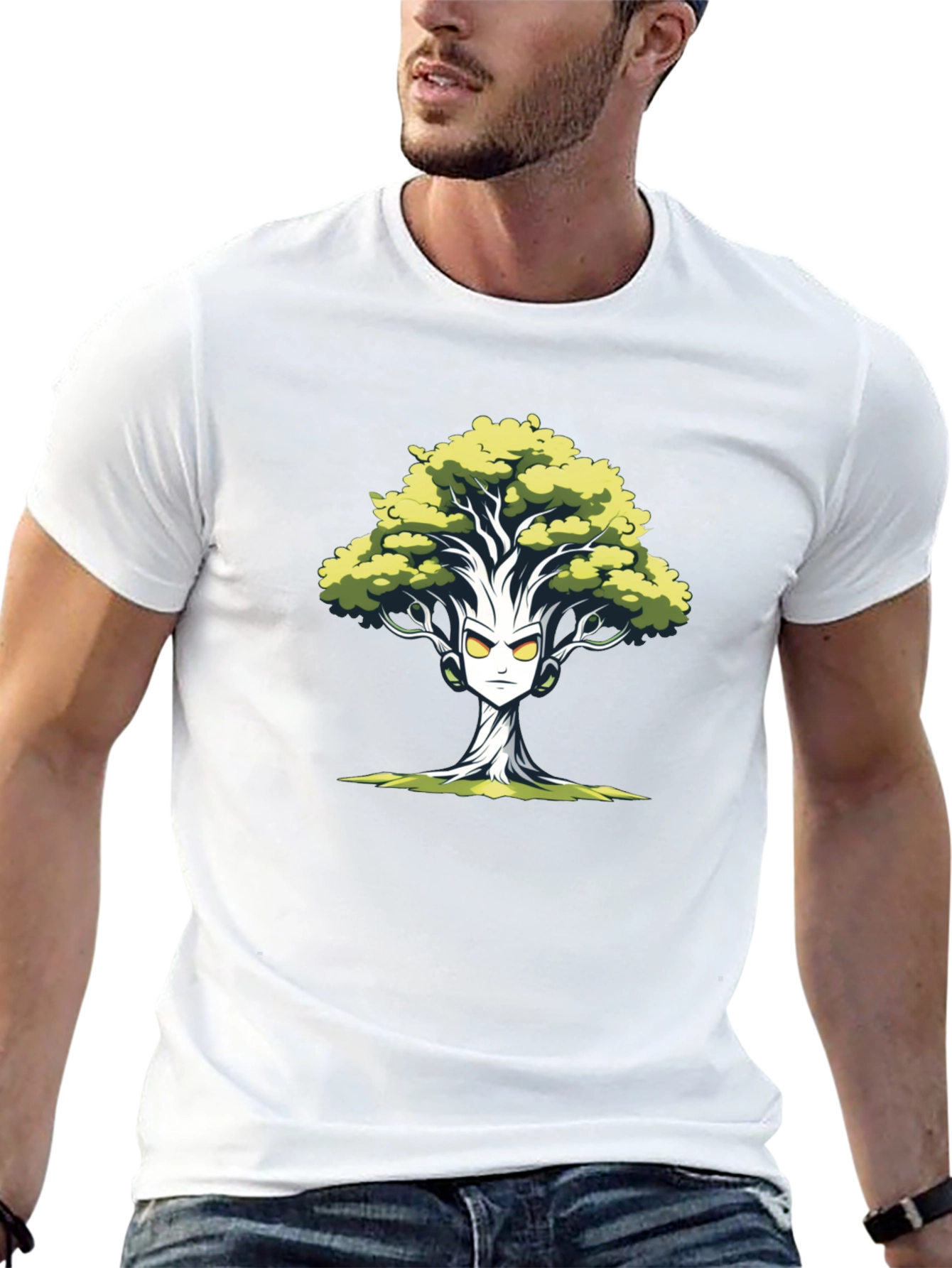 Groot Inspired Tree Graphic Tee