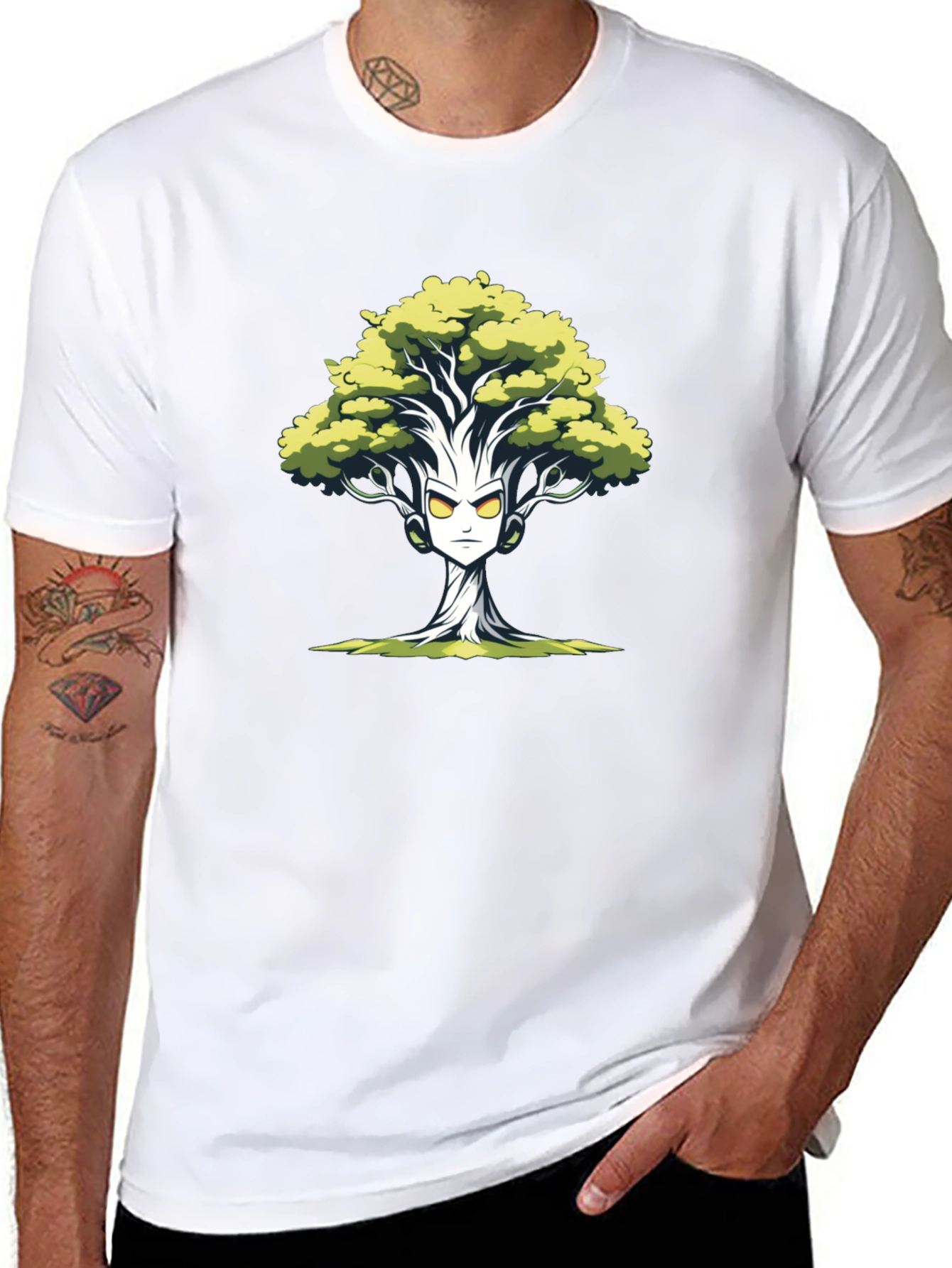 Groot Inspired Tree Graphic Tee