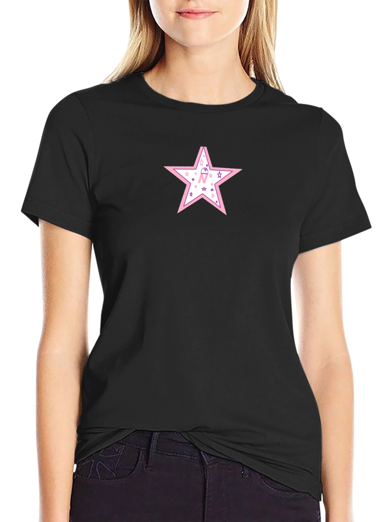 Star Graphic Tee - Mens Black T-Shirt