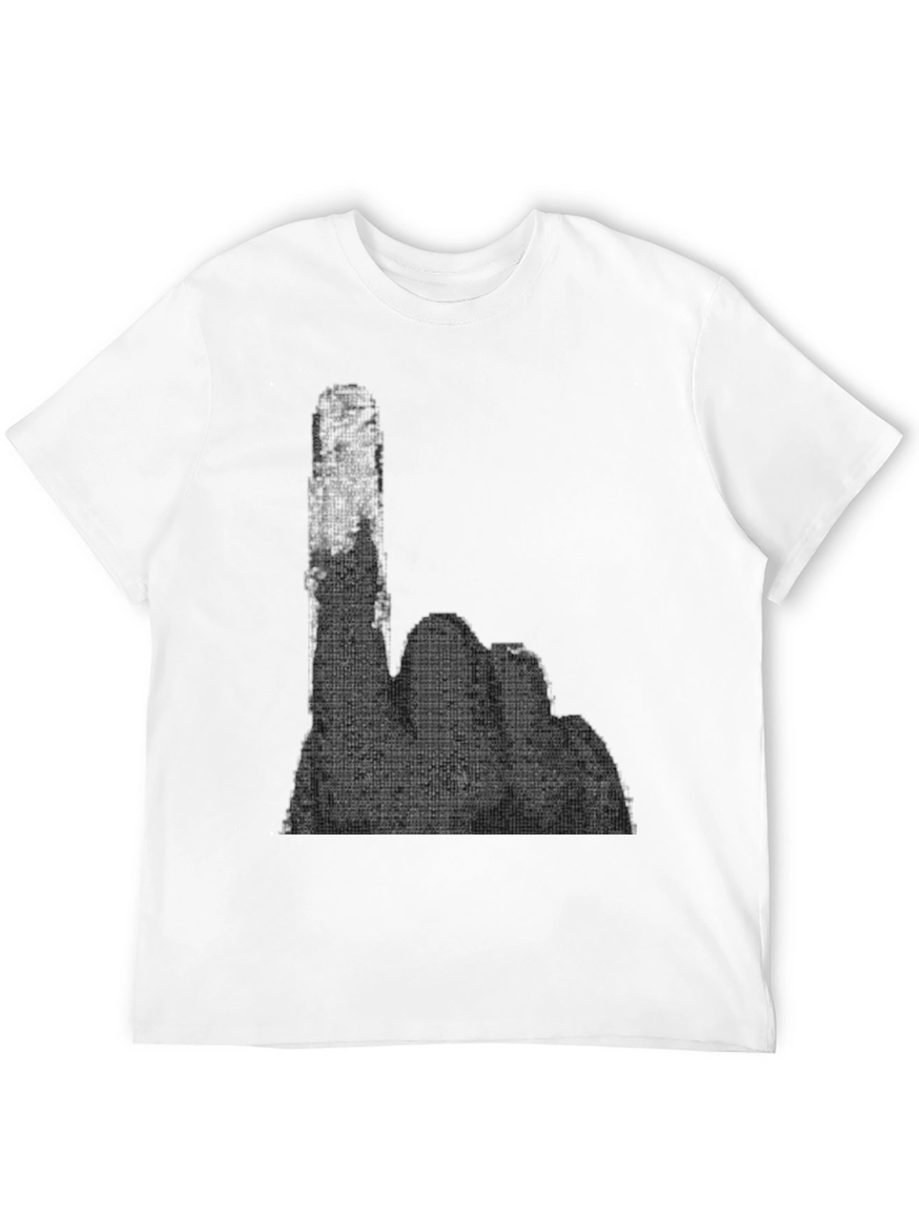 Graphic Hand Gesture T-Shirt - Black