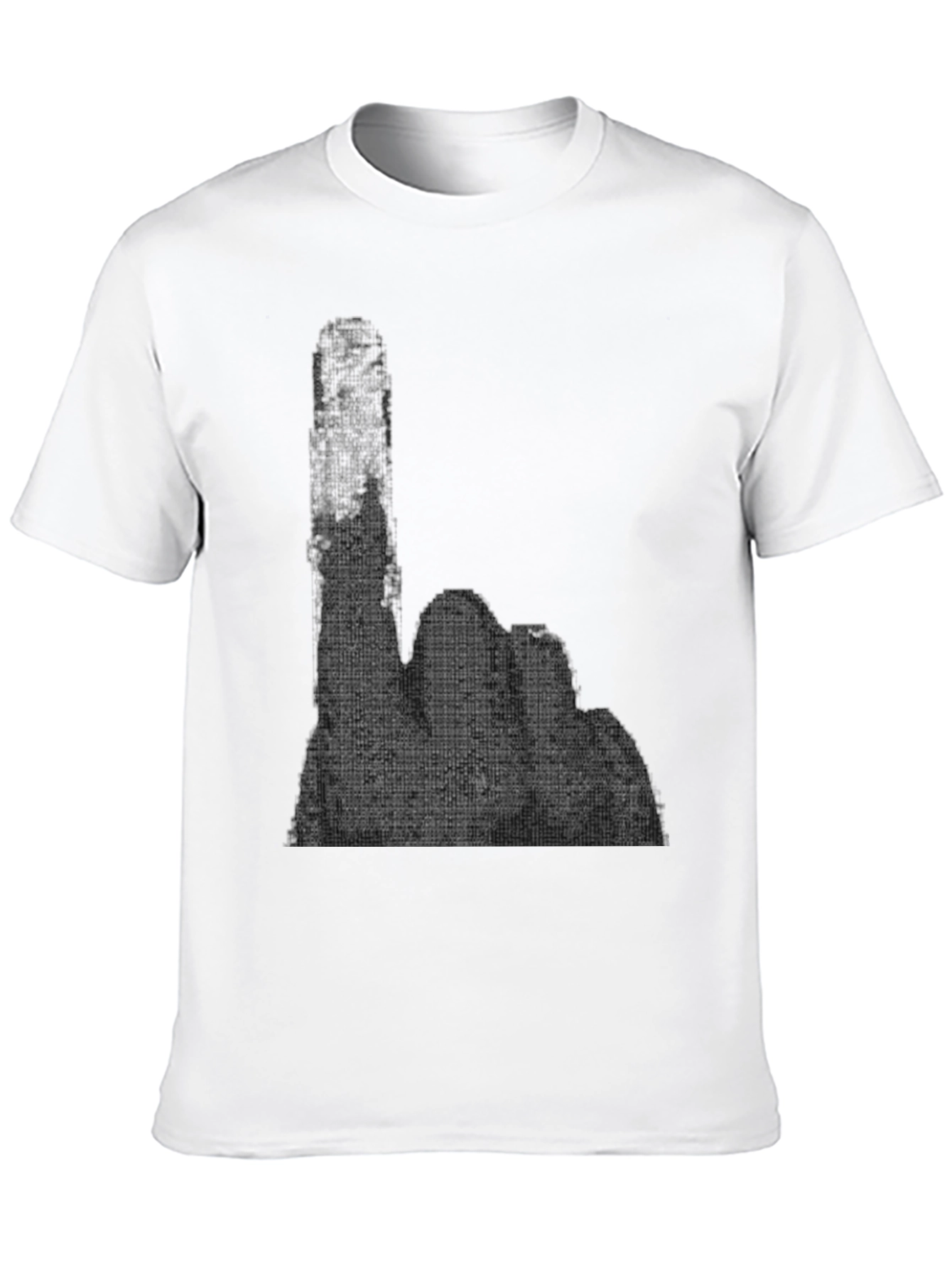Graphic Hand Gesture T-Shirt - Black