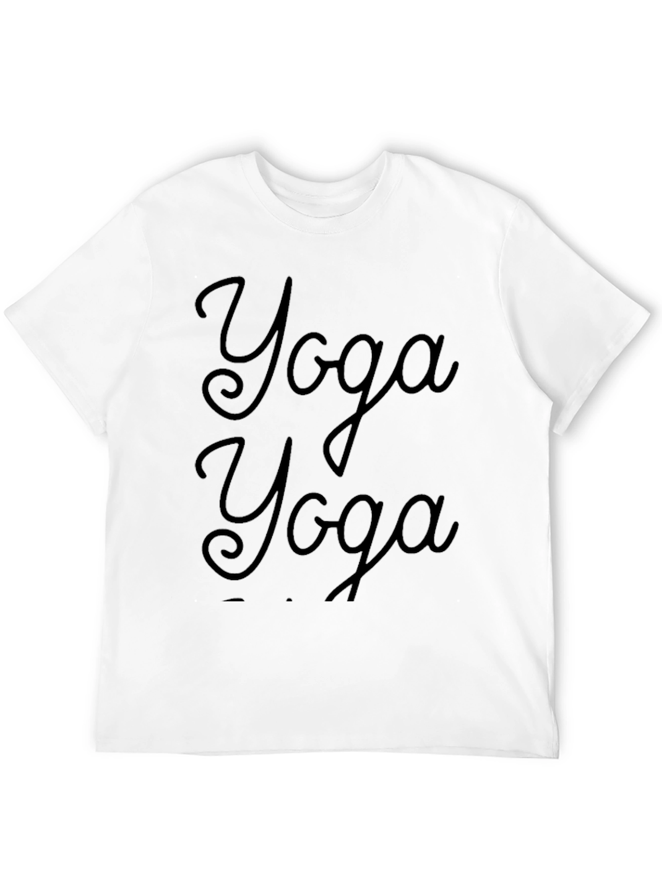 Yoga Graphic Black T-Shirt | Relaxed Fit